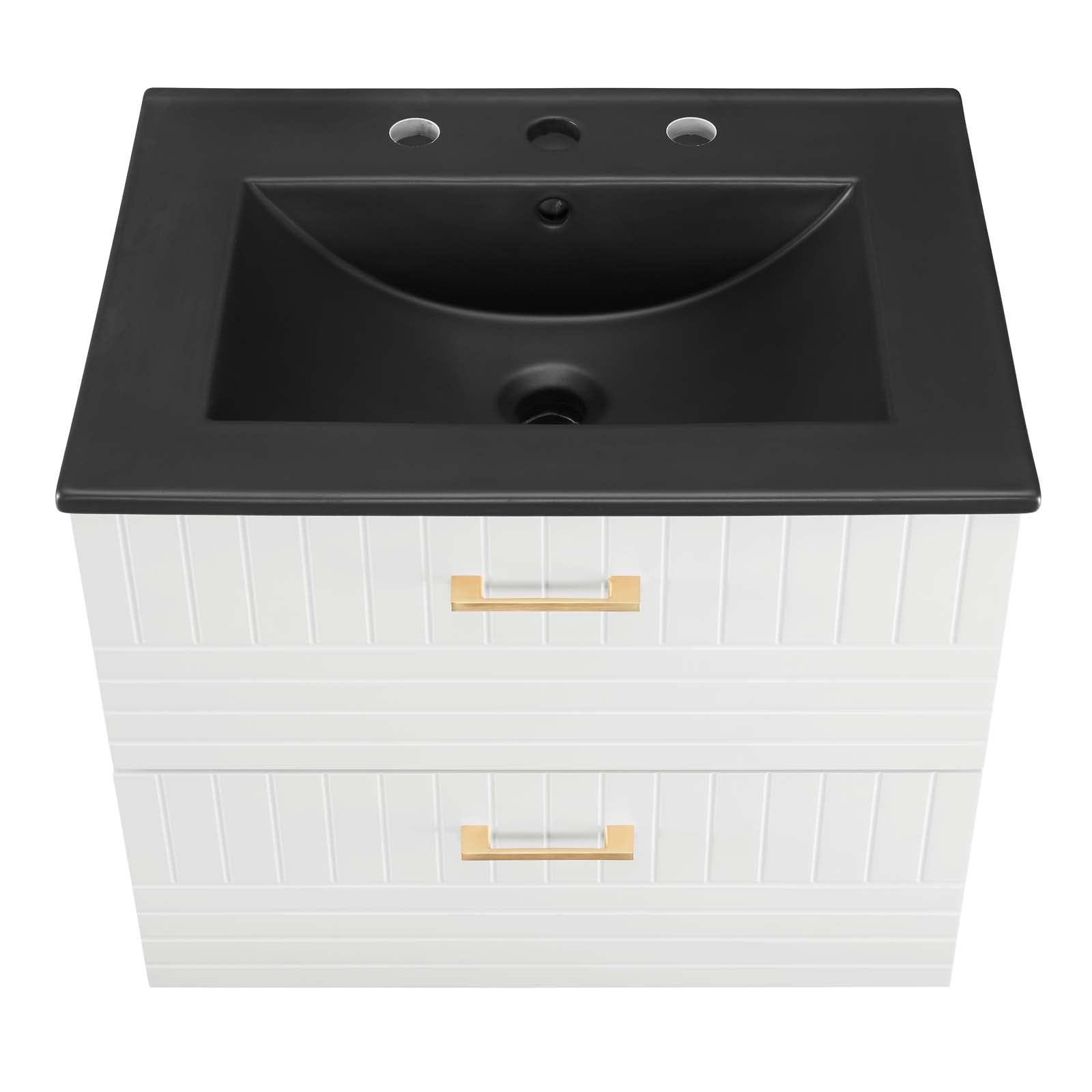 Modway Bathroom Vanity - Daybreak 24" Bathroom Vanity White Black