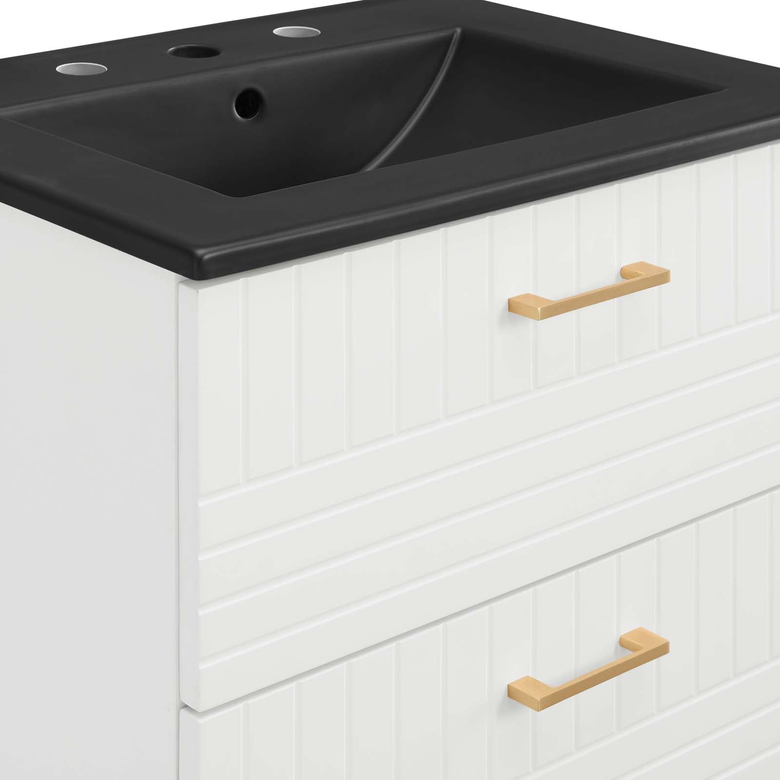 Modway Bathroom Vanity - Daybreak 24" Bathroom Vanity White Black