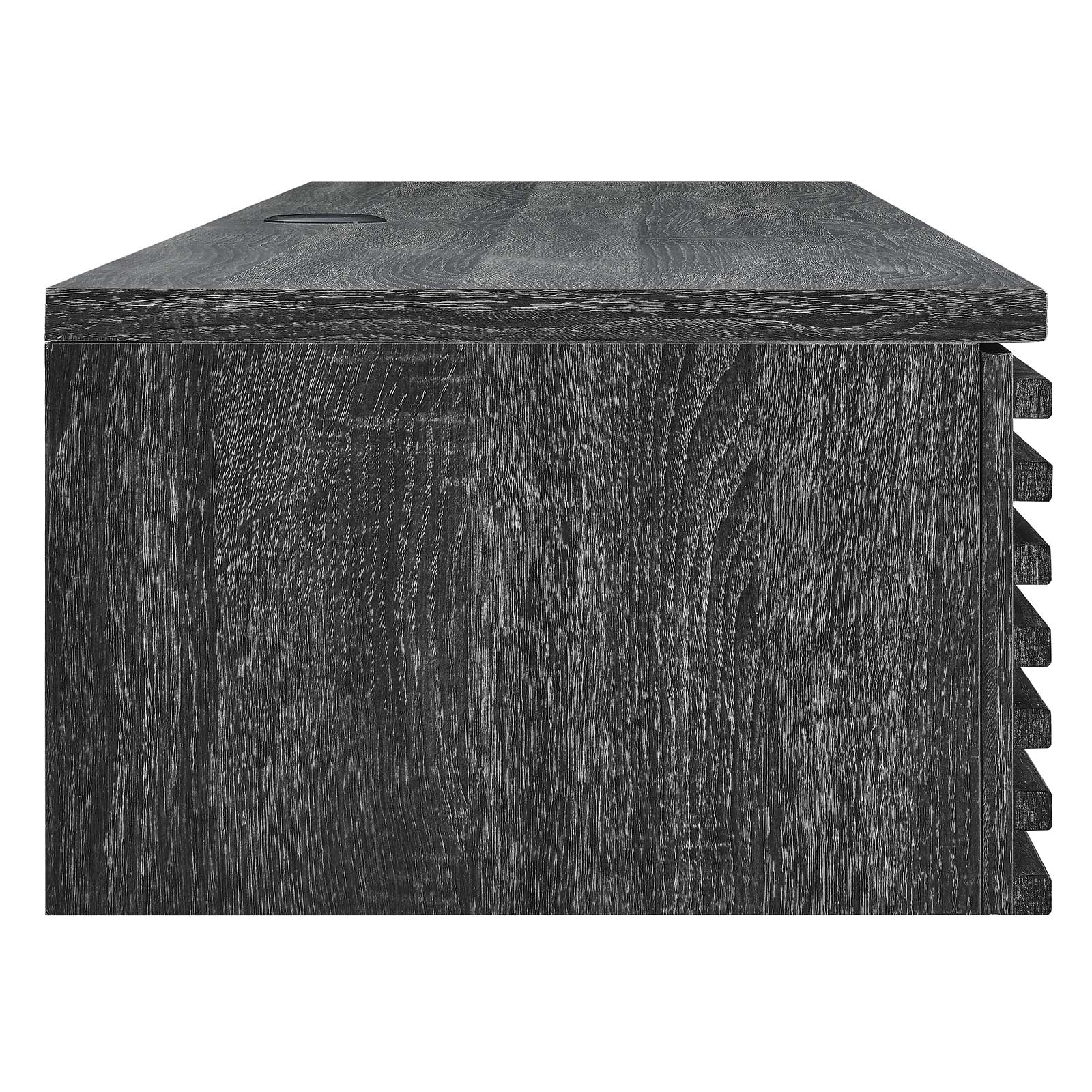 Modway Desks - Render Wall Mount Wood Office Desk Charcoal