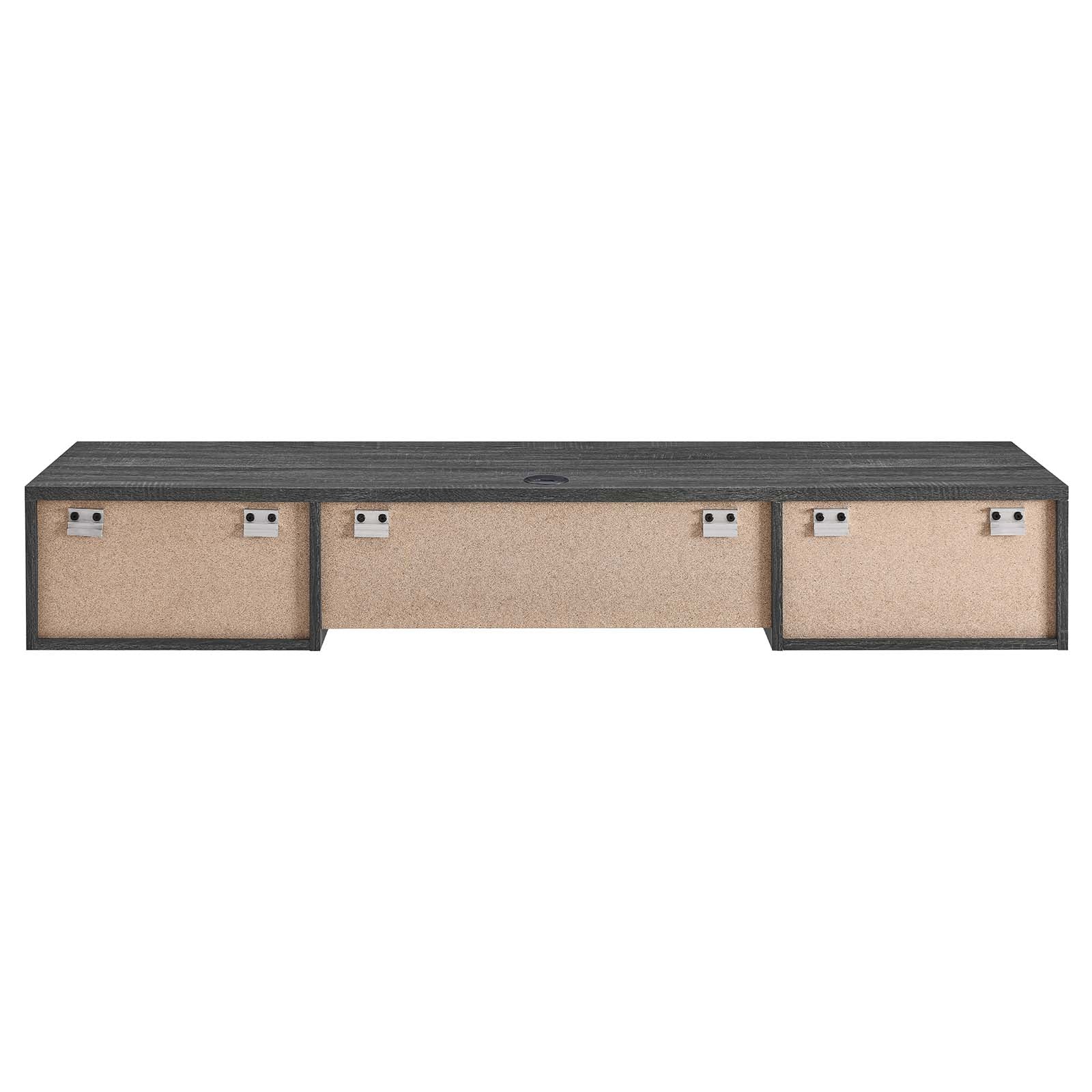 Modway Desks - Render Wall Mount Wood Office Desk Charcoal