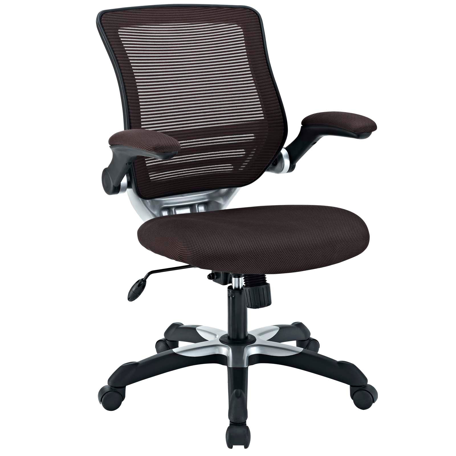 Modway Task Chairs - Edge Mesh Office Chair Brown