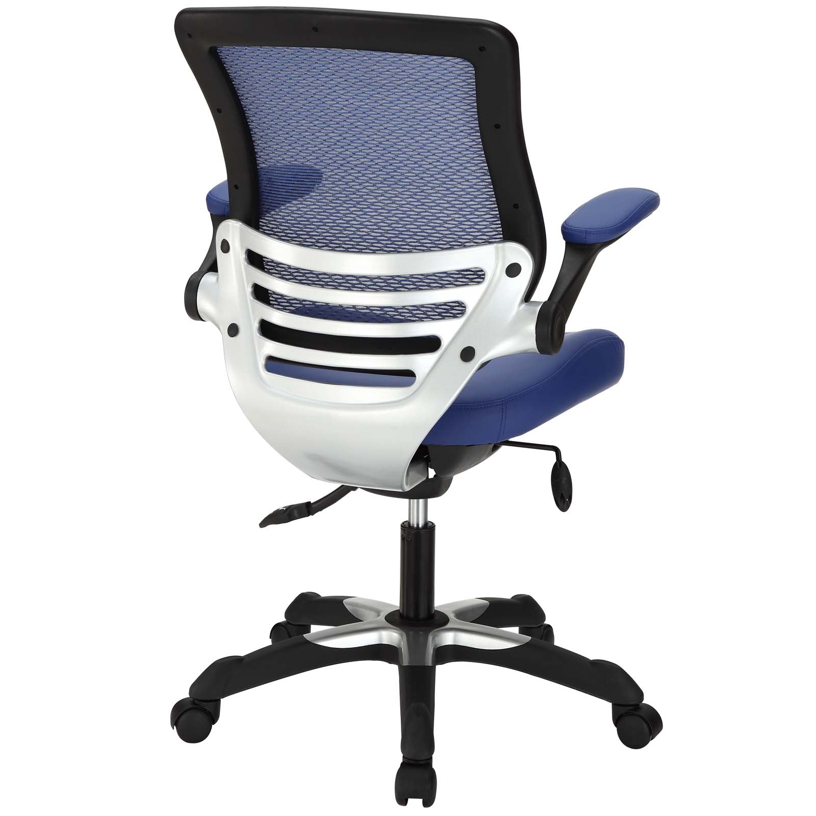 Modway Task Chairs - Edge Vinyl Office Chair Blue