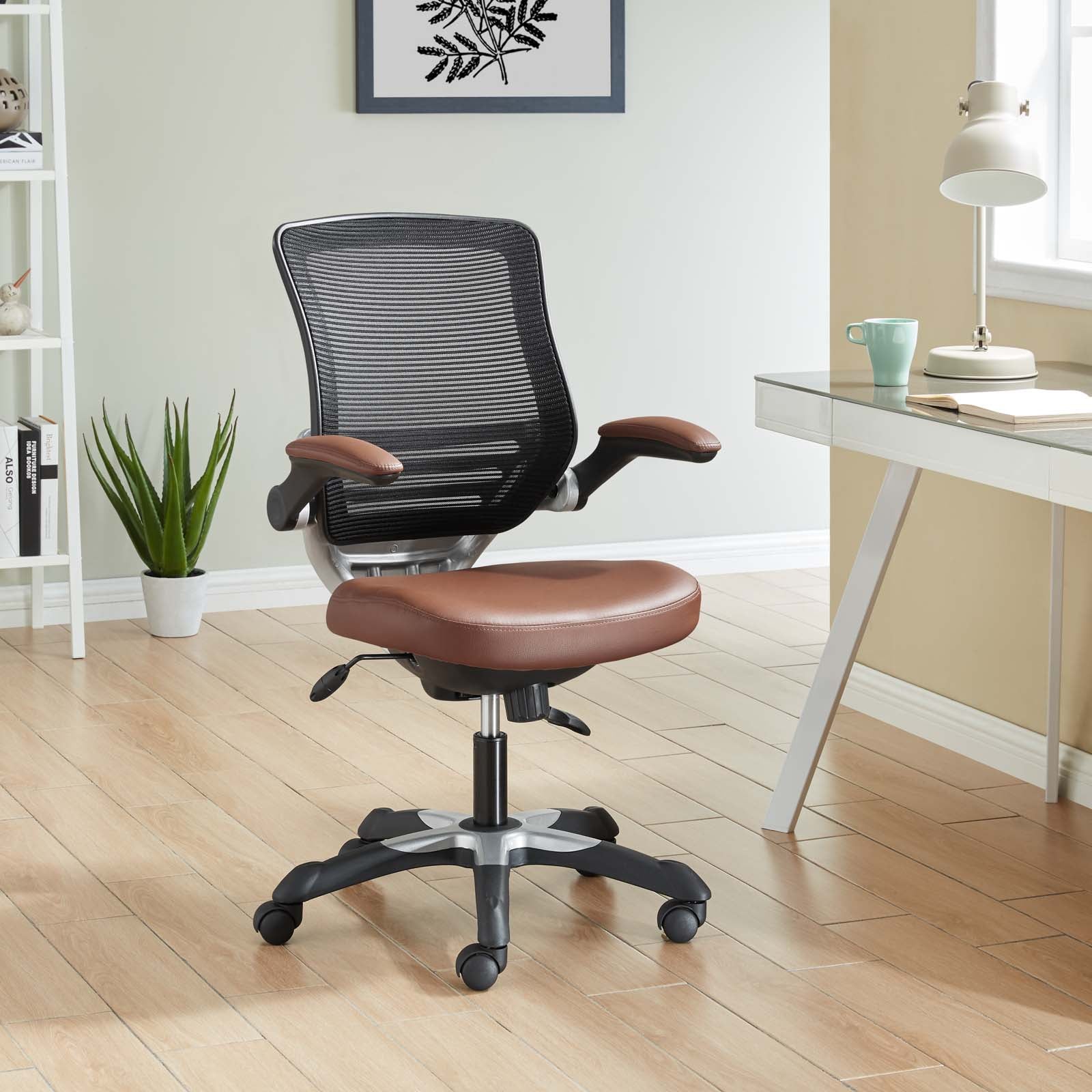 Modway Task Chairs - Edge Office Chair Tan