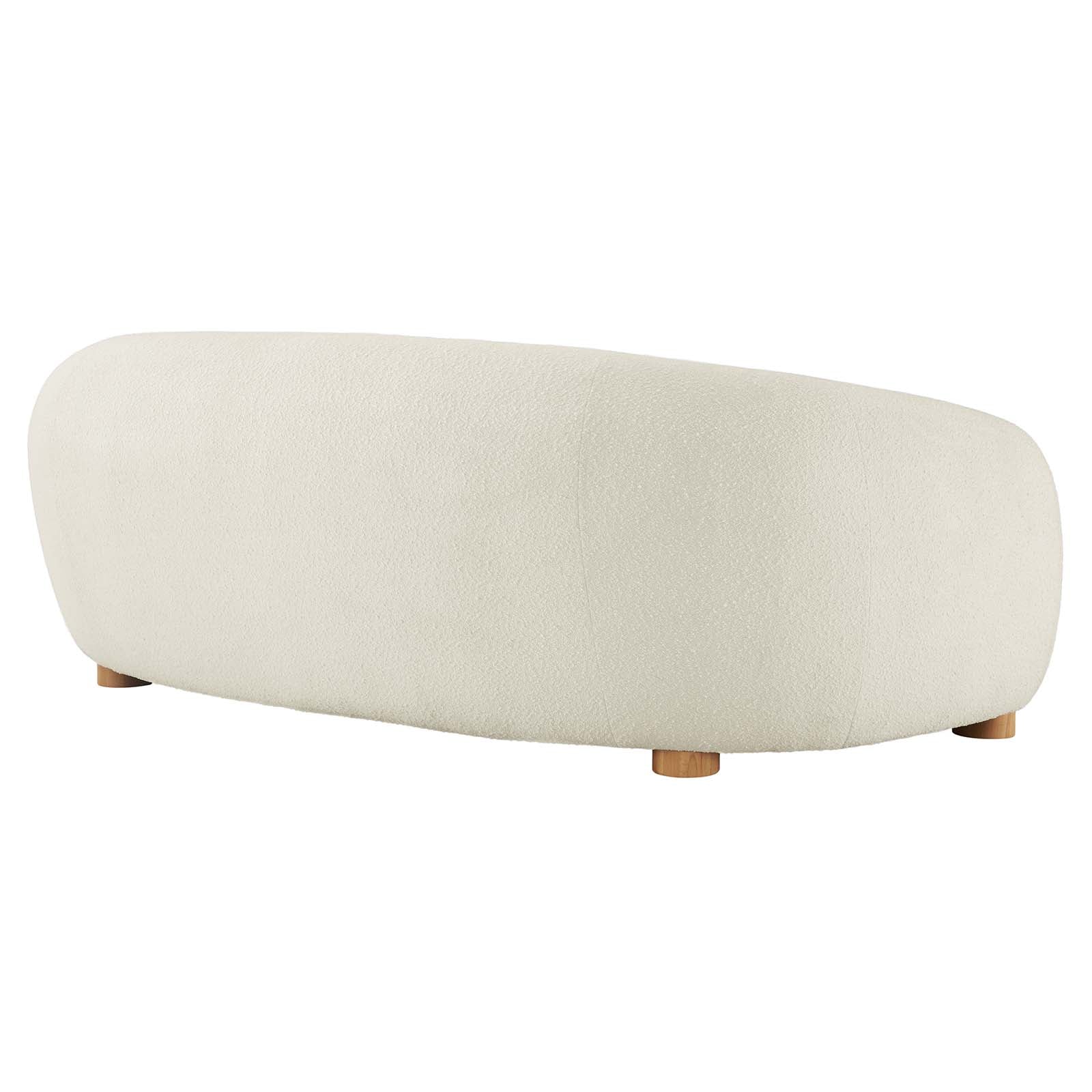 Modway Sofas & Couches - Abundant Boucle Upholstered Fabric Sofa Ivory