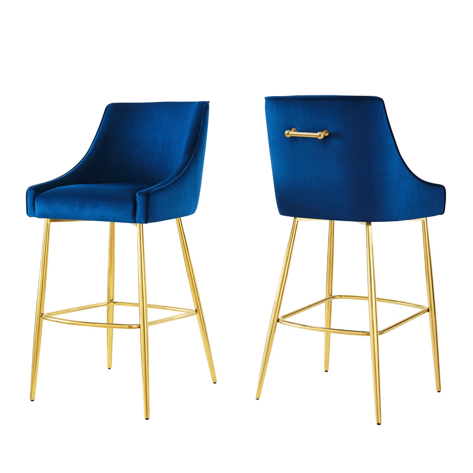 Modway Barstools - Discern Bar Stools - Set Of 2 Navy