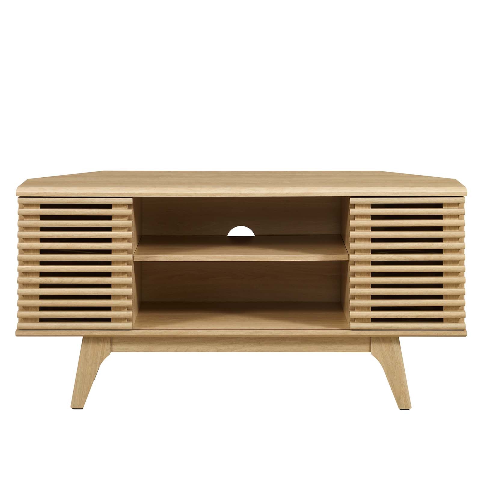 Modern Oak TV Cabinet with Storage Space