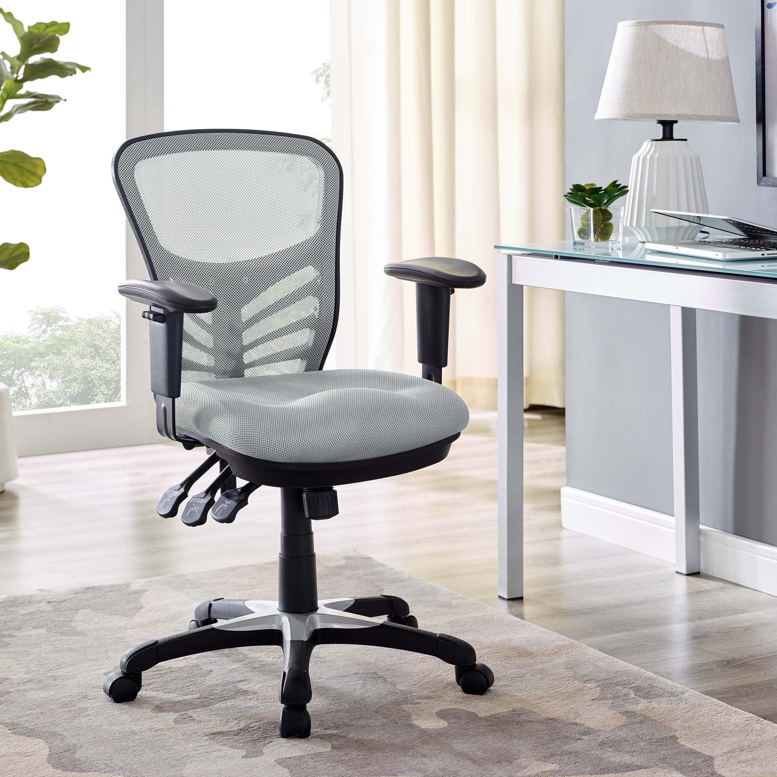 Modway Task Chairs - Articulate Mesh Office Chair Gray