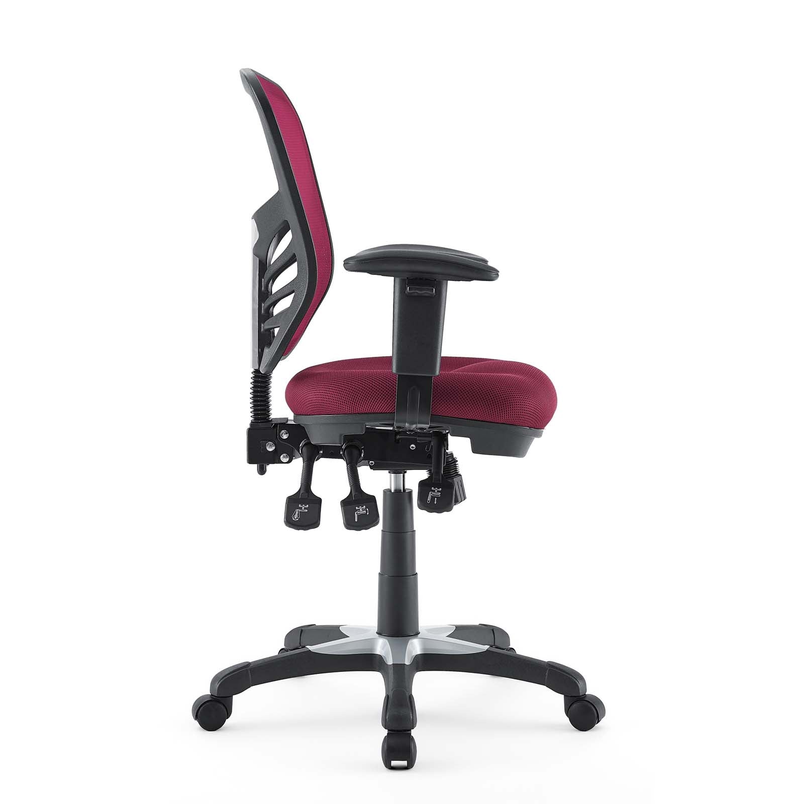 Modway Task Chairs - Articulate Mesh Office Chair Red