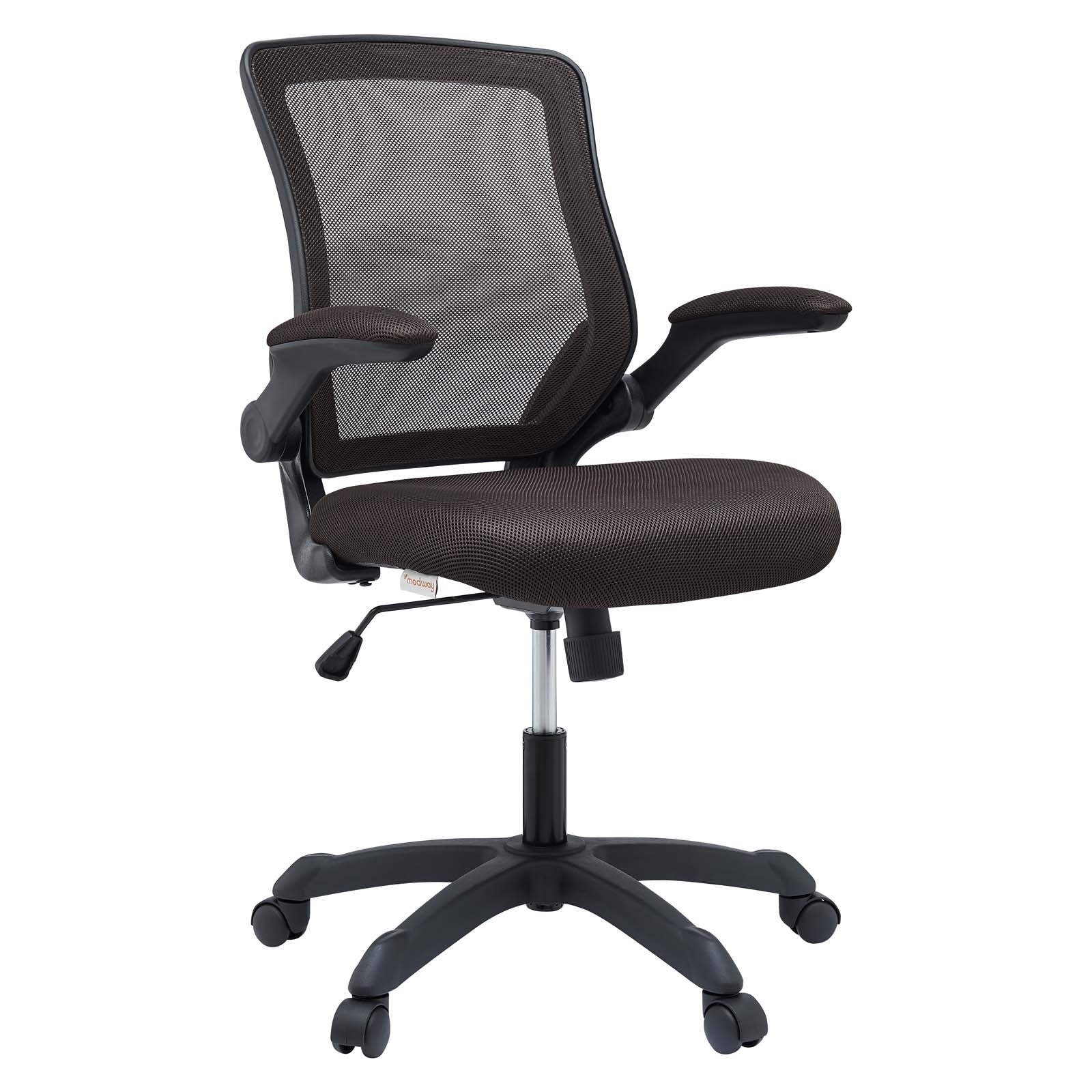 Modway Task Chairs - Veer Mesh Office Chair Brown