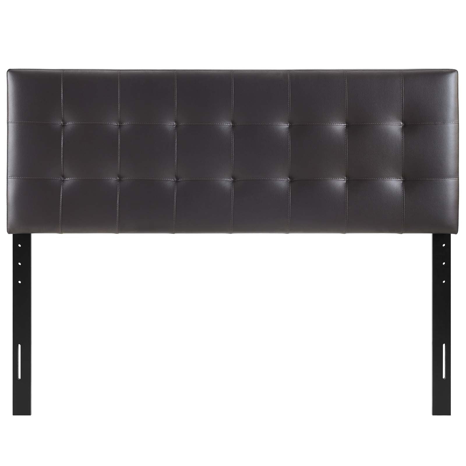 Modway Headboards - Lily Queen Upholstered Vinyl Headboard Brown