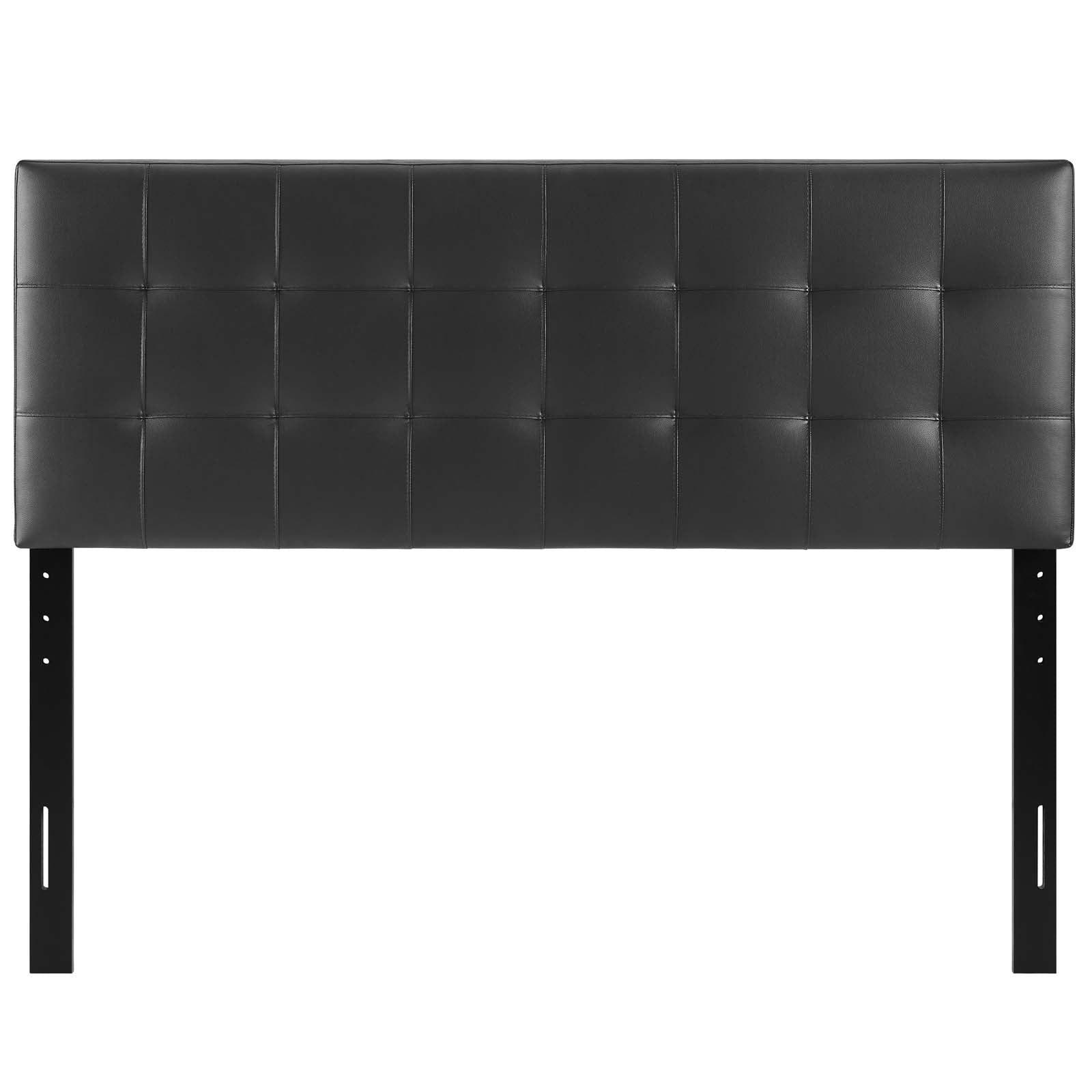 Modway Headboards - Lily King Upholstered Vinyl Headboard Black