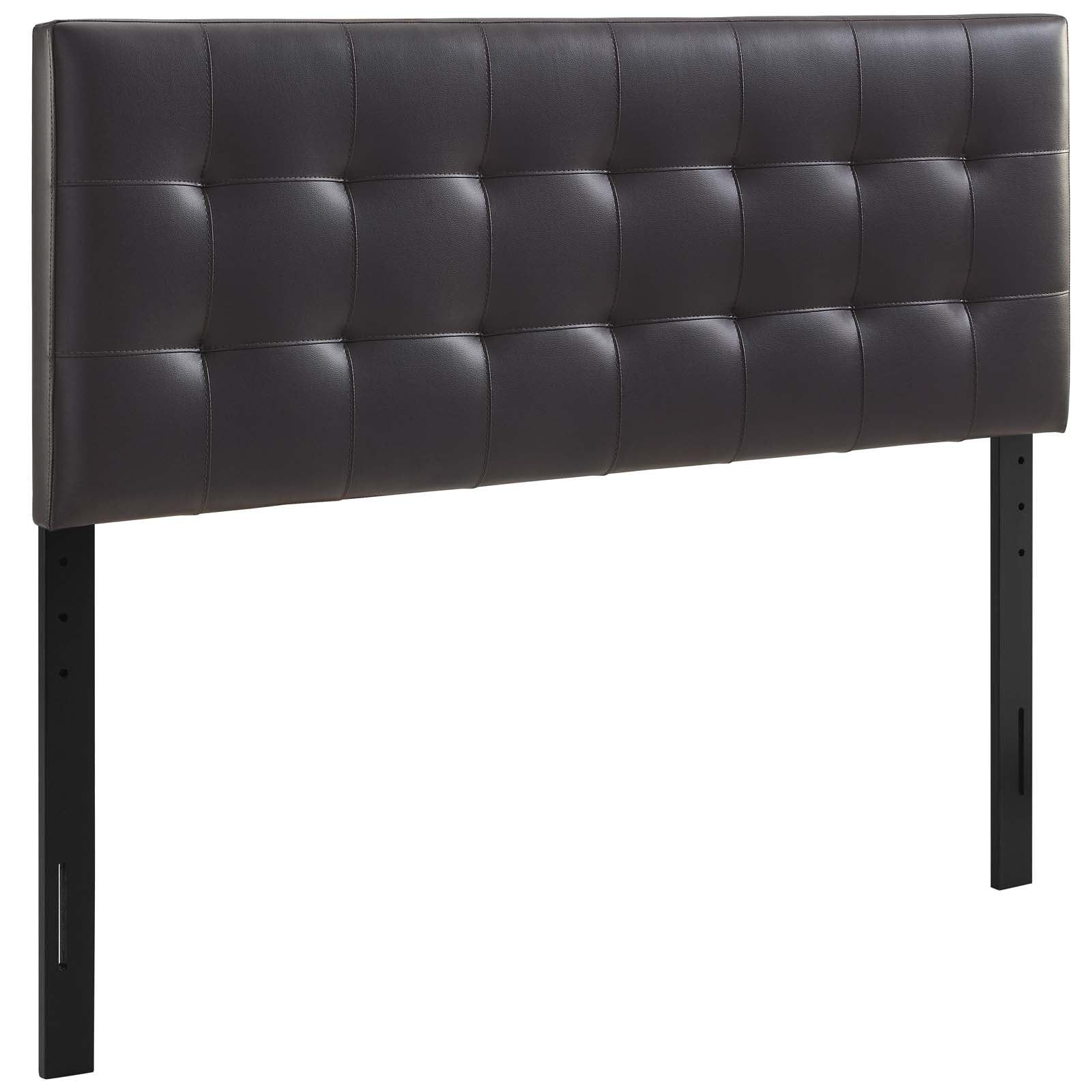 Modway Headboards - Lily King Upholstered Vinyl Headboard Brown