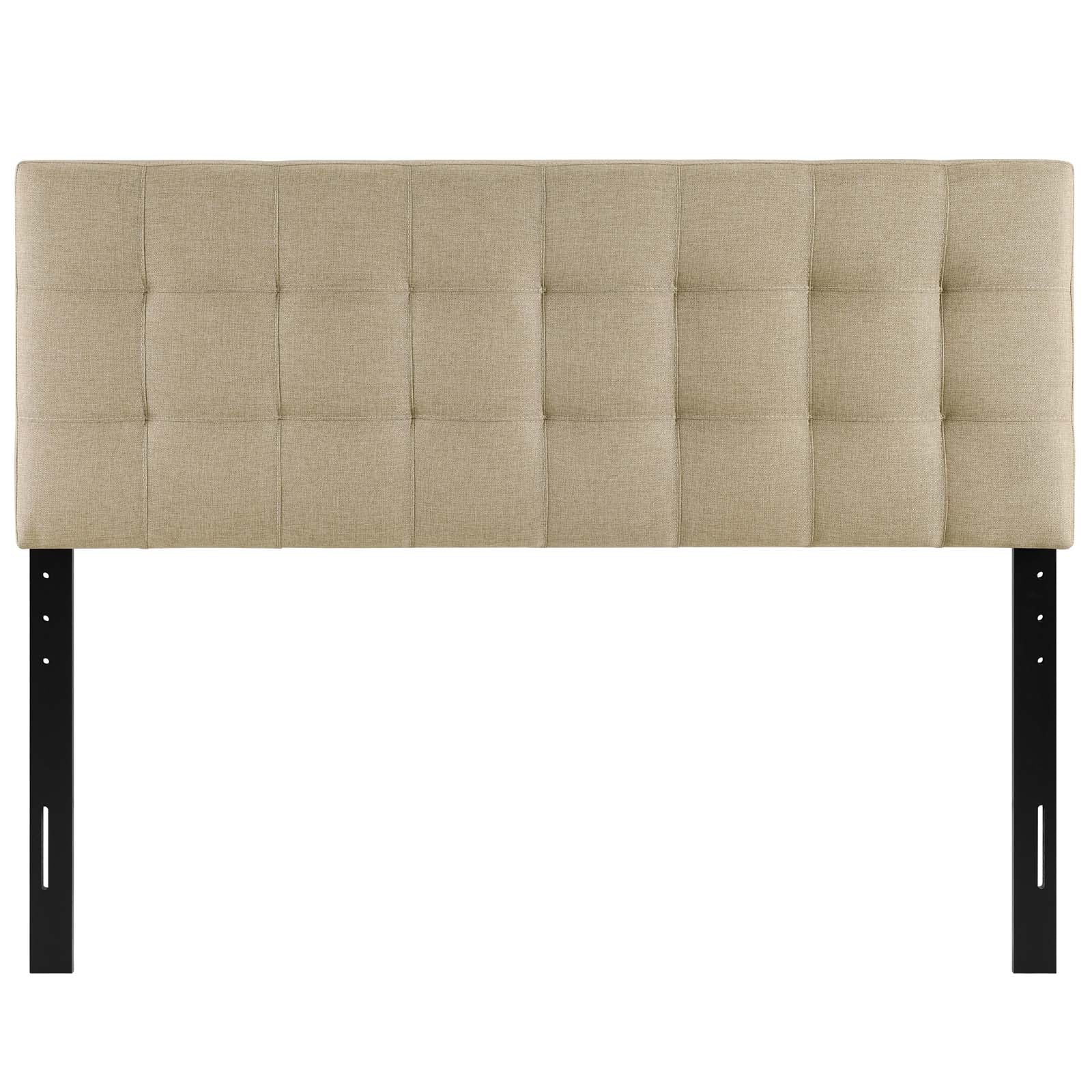 Modway Headboards - Lily Full Upholstered Fabric Headboard Beige