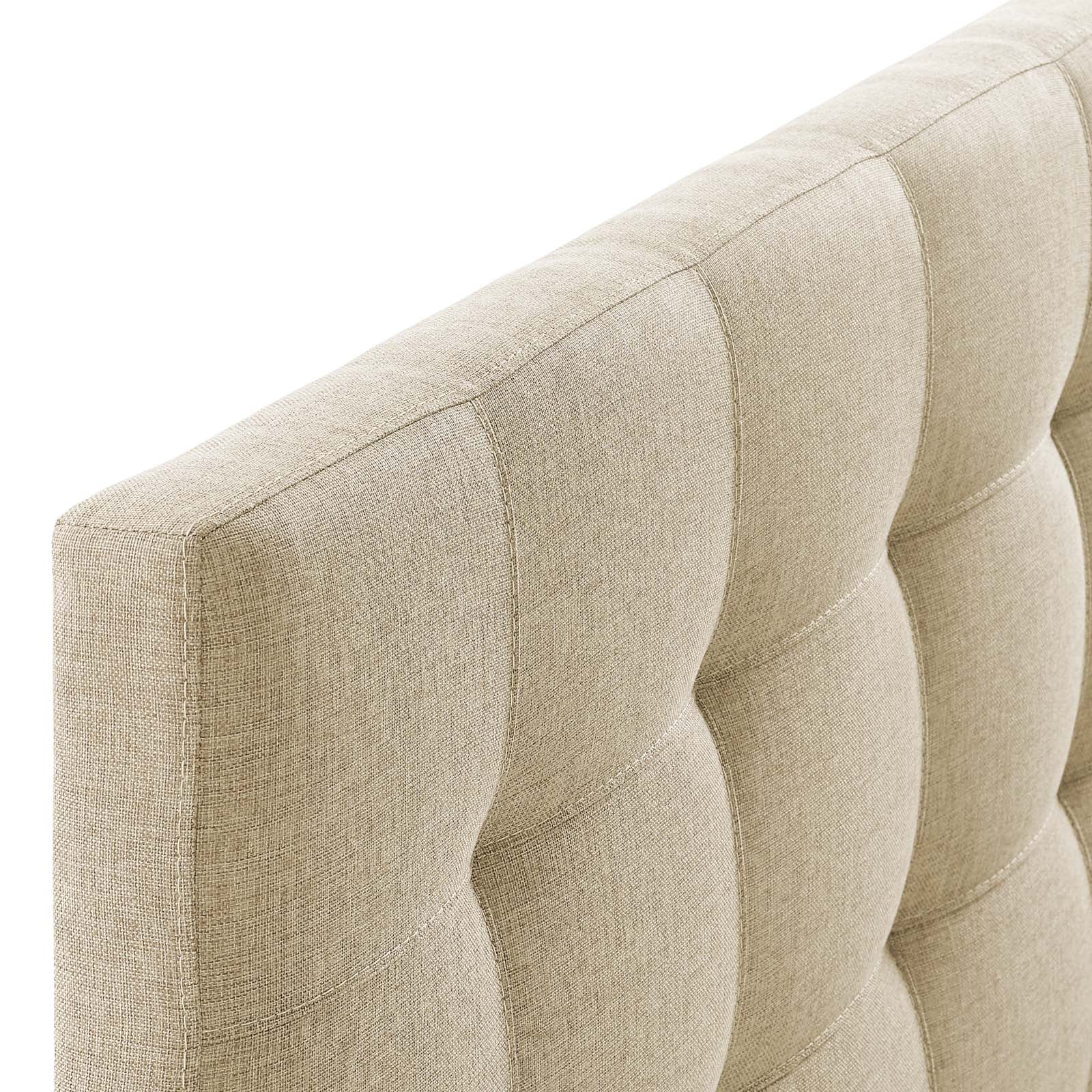 Modway Headboards - Lily Full Upholstered Fabric Headboard Beige