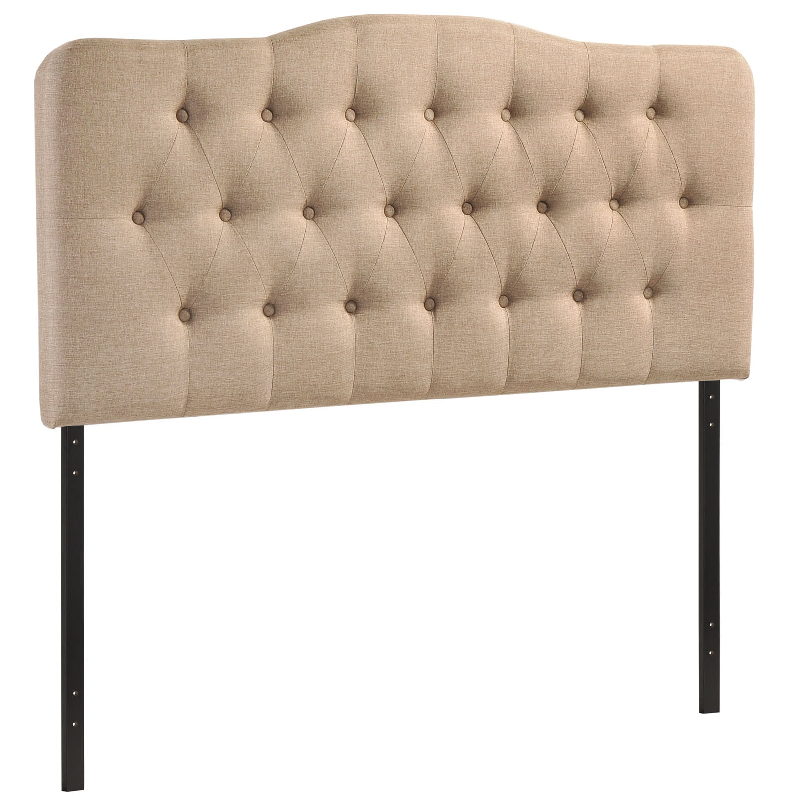 Modway Headboards - Annabel King Upholstered Fabric Headboard Beige