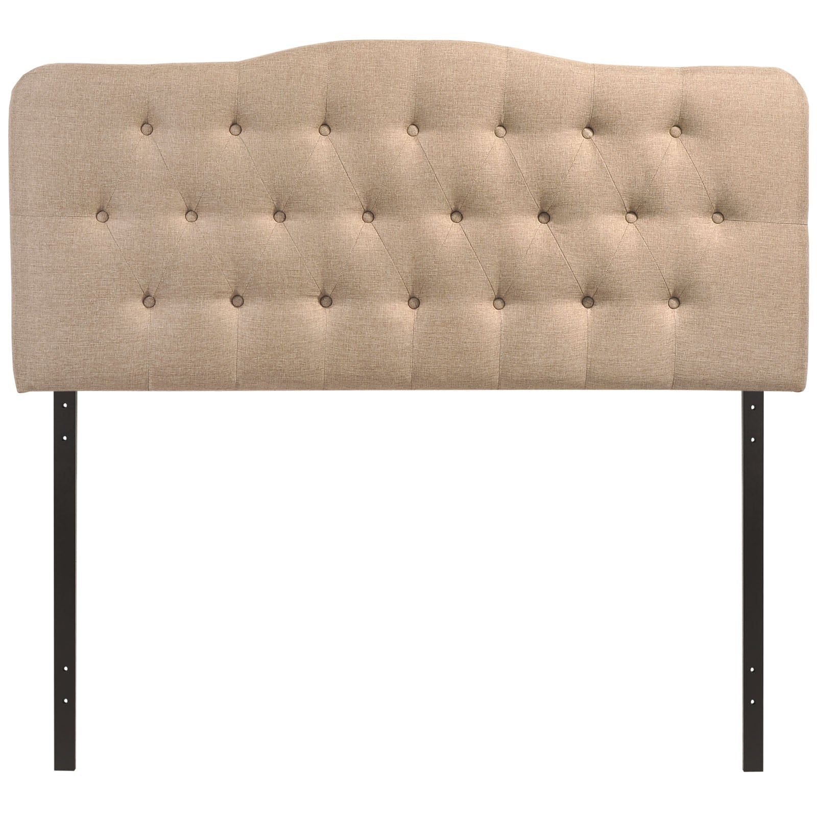 Modway Headboards - Annabel King Upholstered Fabric Headboard Beige