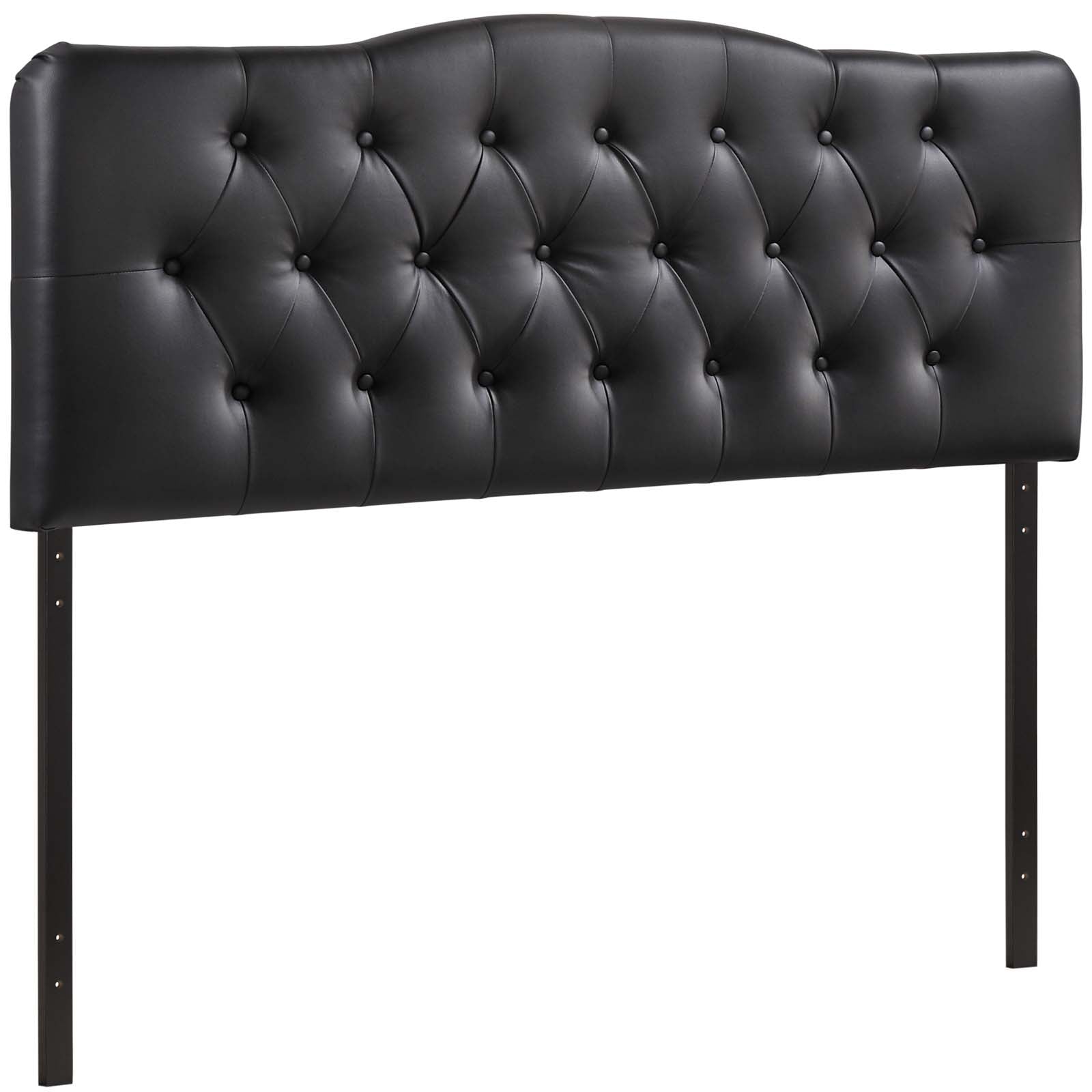 Modway Headboards - Annabel King Upholstered Vinyl Headboard Black