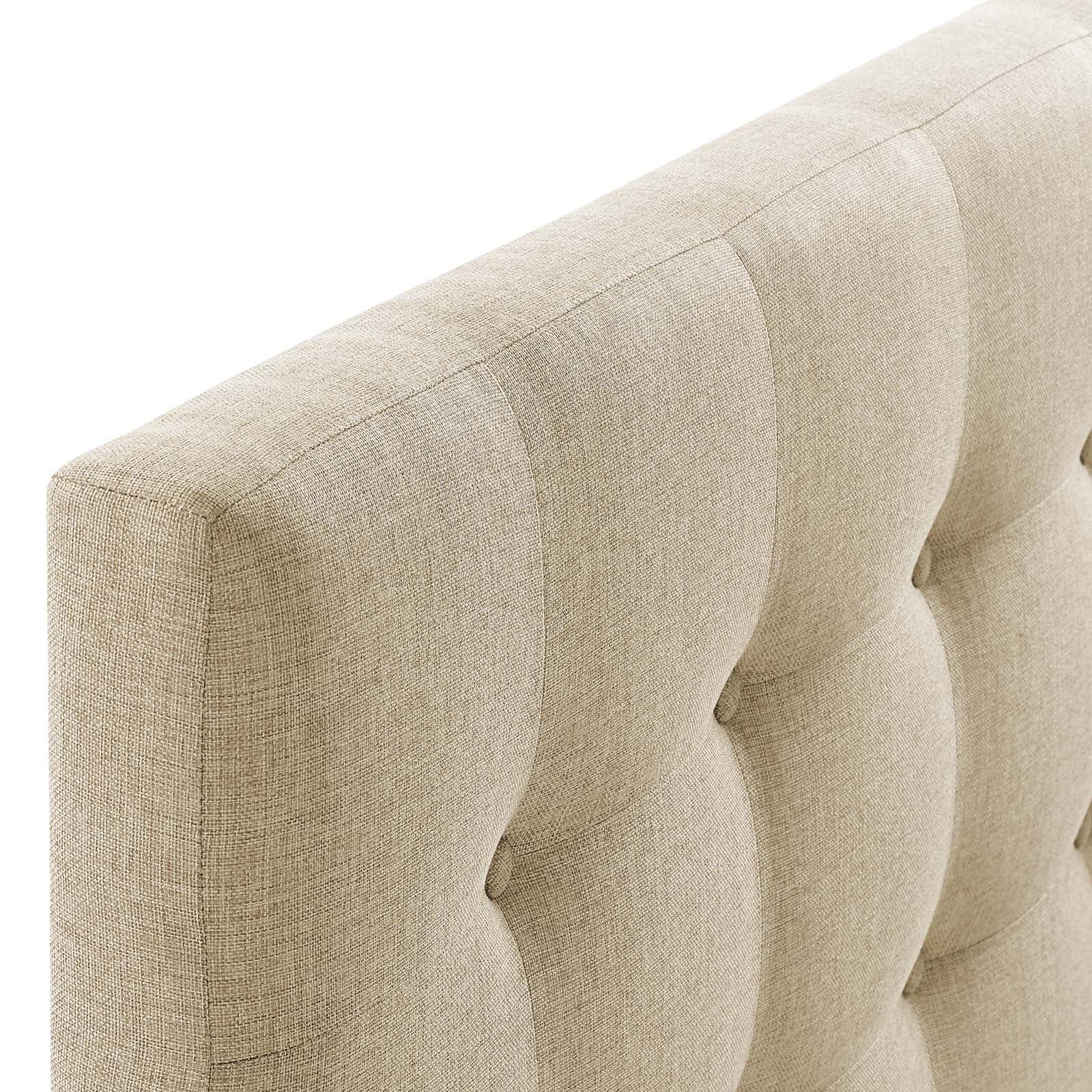 Modway Headboards - Emily Full Upholstered Fabric Headboard Beige