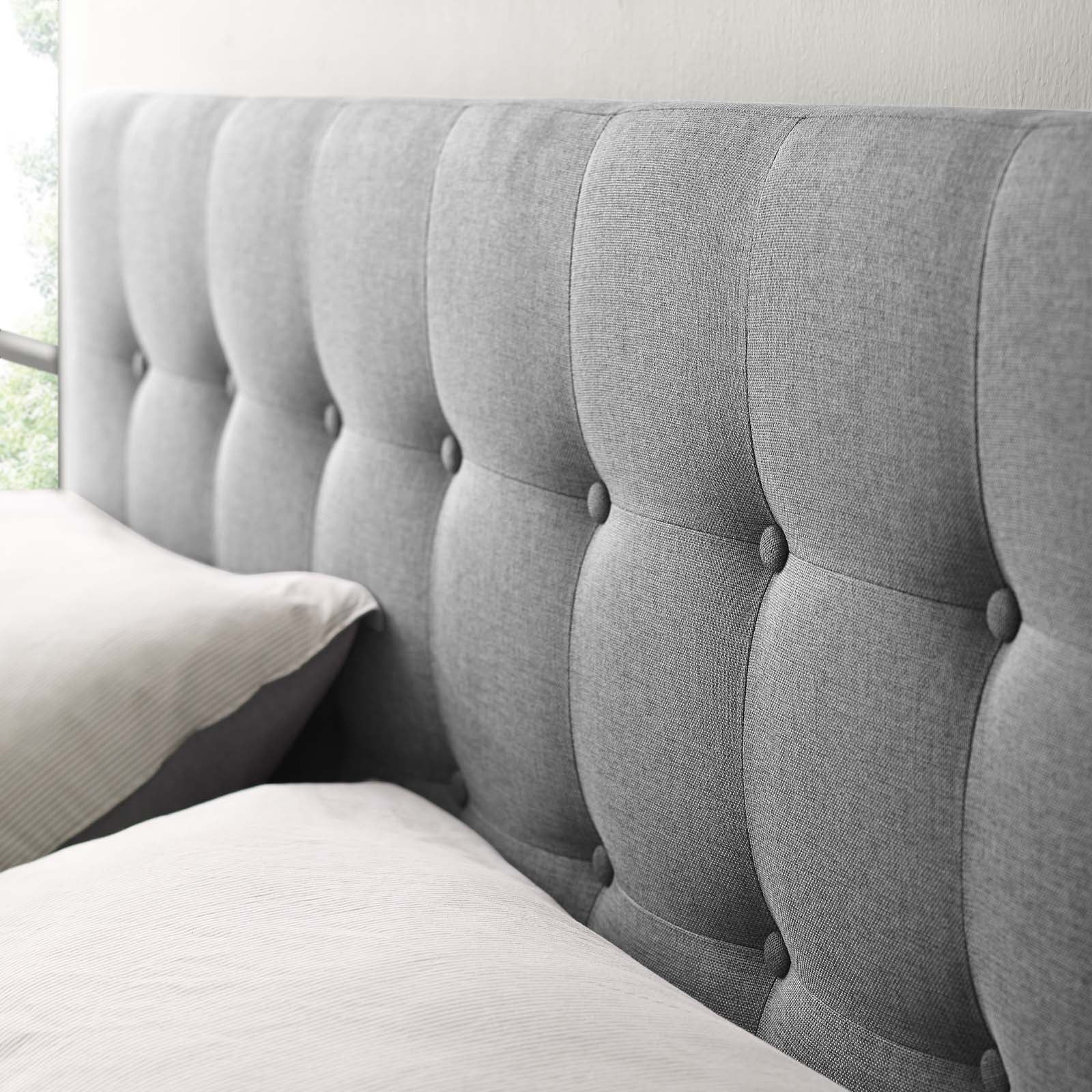 Modway Headboards - Emily Full Upholstered Fabric Headboard Gray