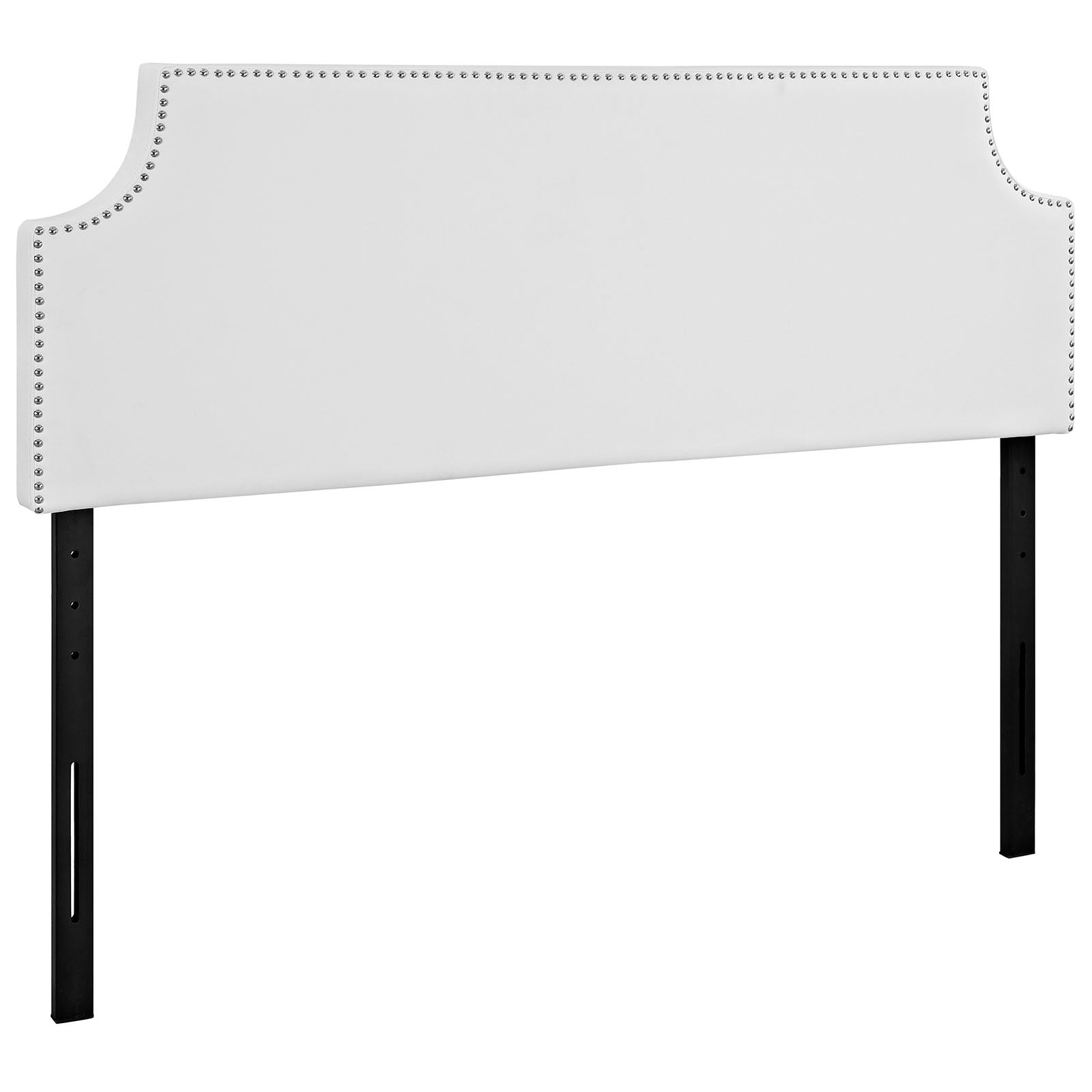 Modway Headboards - Laura Queen Upholstered Vinyl Headboard White