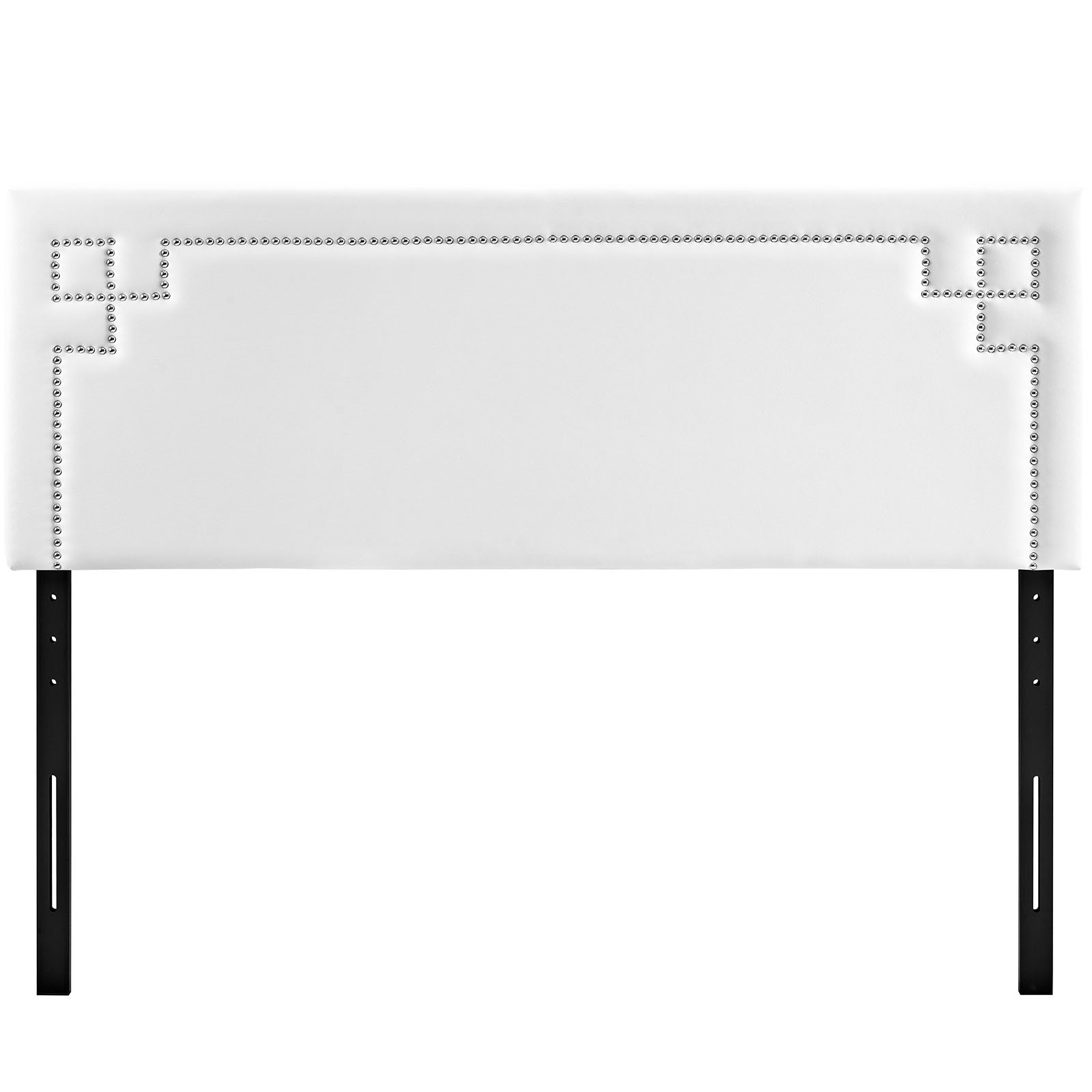 Modway Headboards - Josie Queen Upholstered Vinyl Headboard White