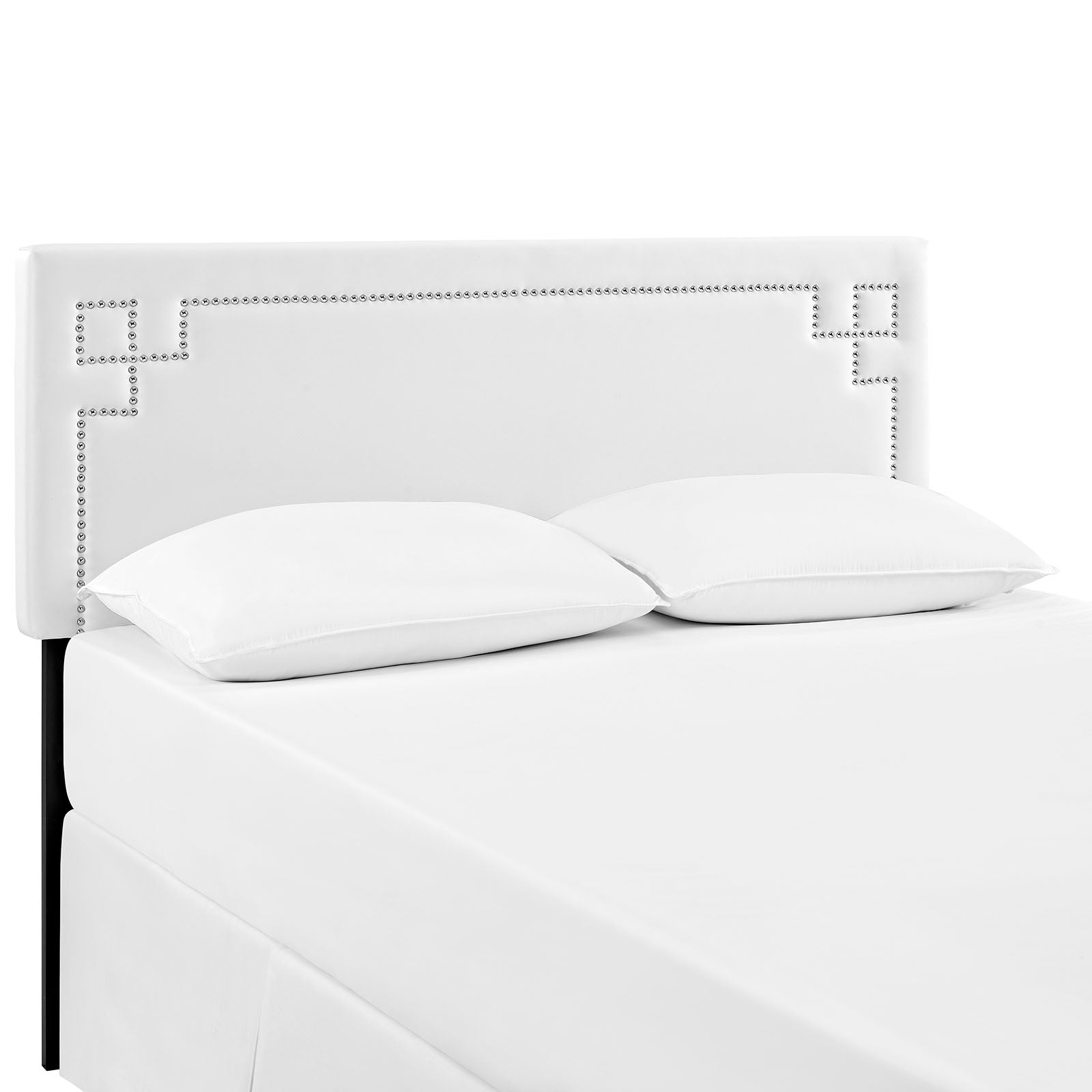 Modway Headboards - Josie Queen Upholstered Vinyl Headboard White