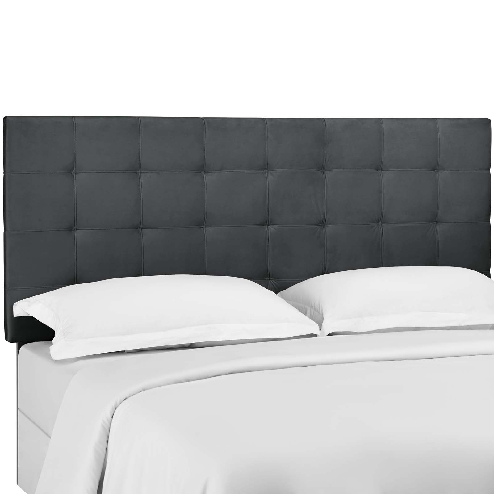 Modway Headboards - Paisley Tufted Full / Queen Upholstered Performance Velvet Headboard Gray