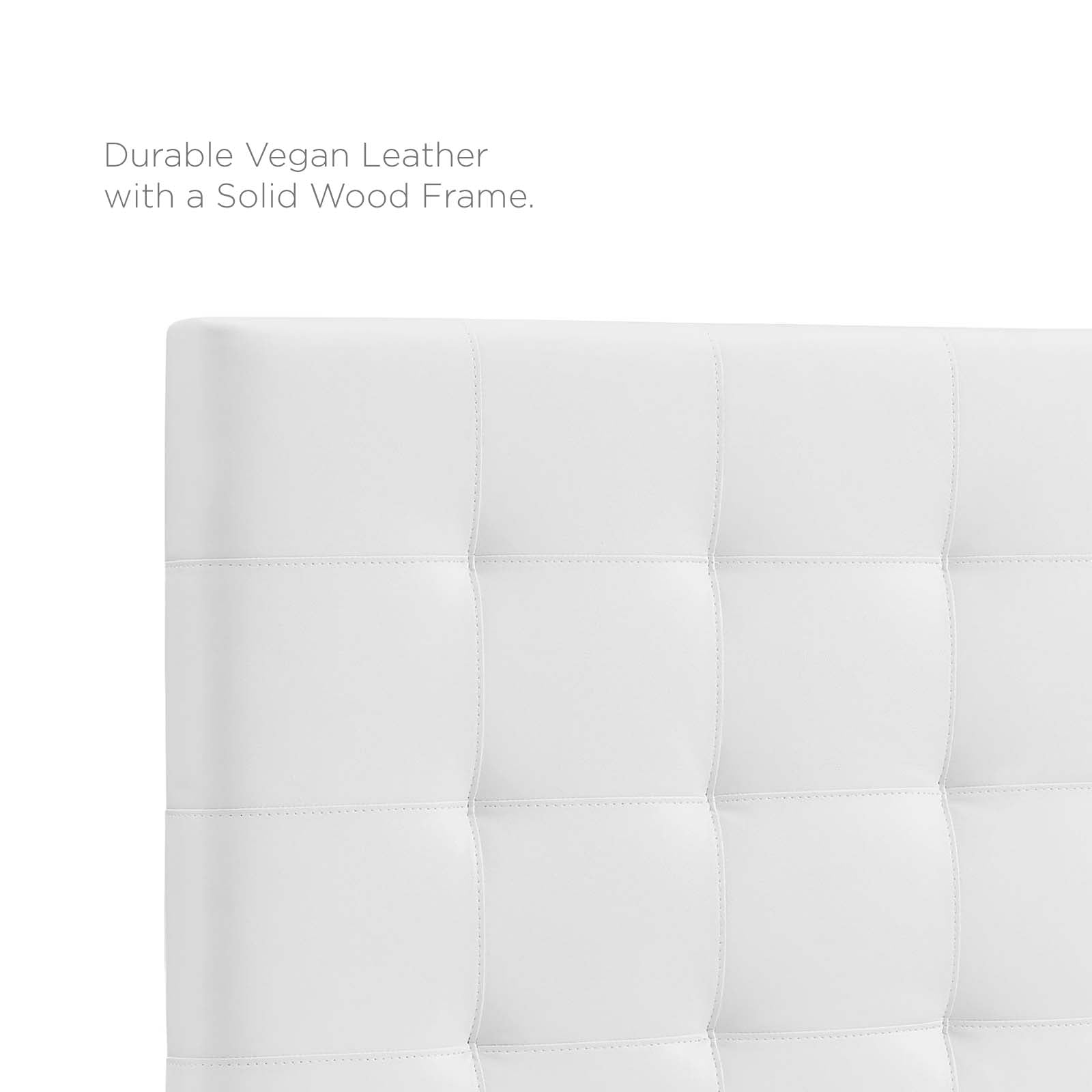 Modway Headboards - Paisley Tufted King And California King Upholstered Faux Leather Headboard White