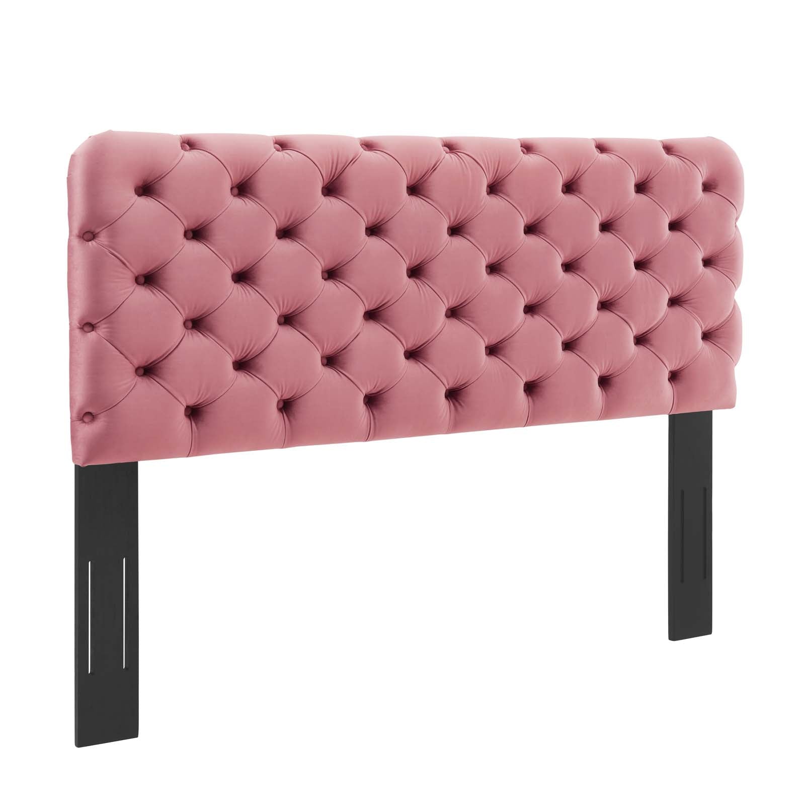 Modway Headboards - Lizzy Tufted Full/Queen Performance Velvet Headboard Dusty Rose