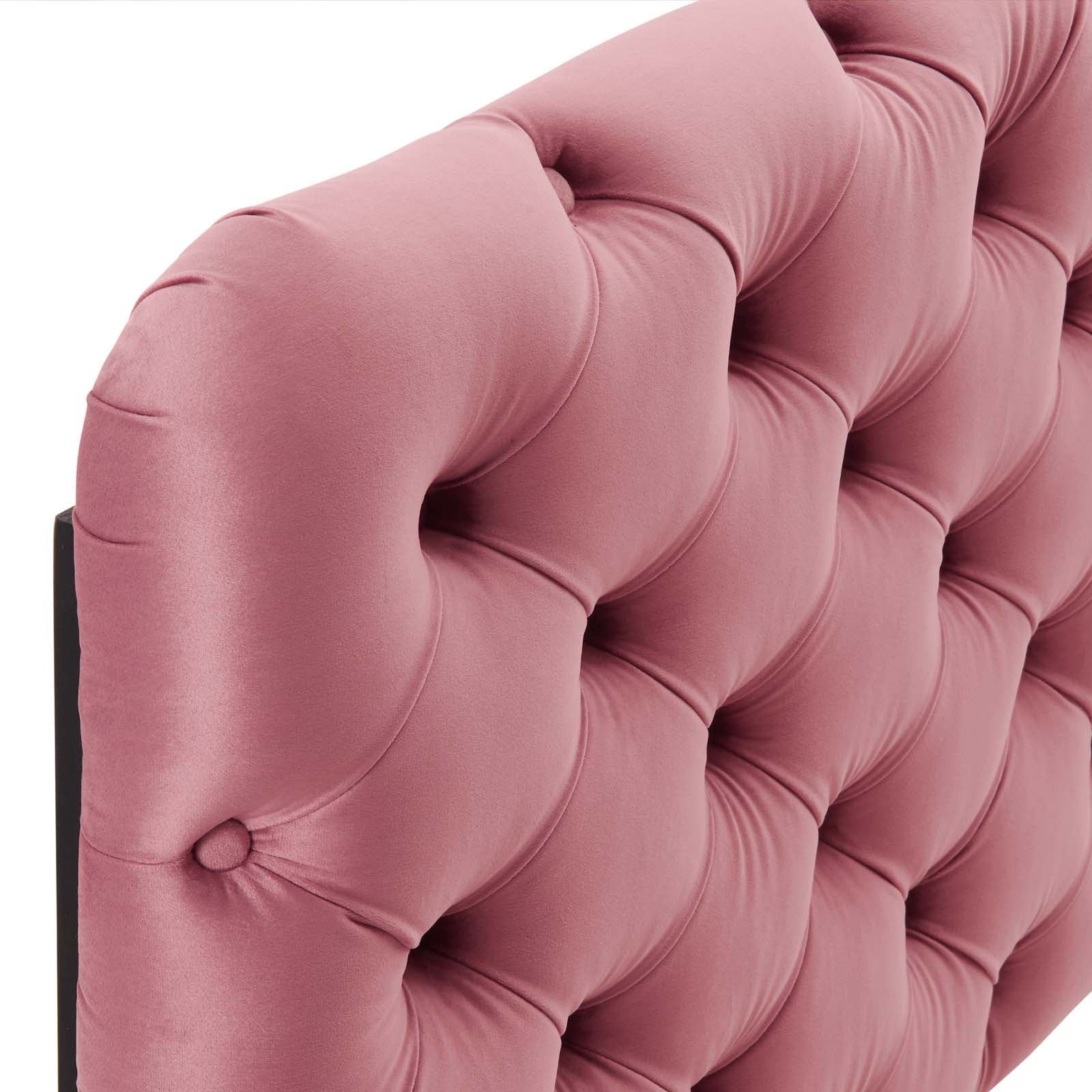 Modway Headboards - Lizzy Tufted Full/Queen Performance Velvet Headboard Dusty Rose