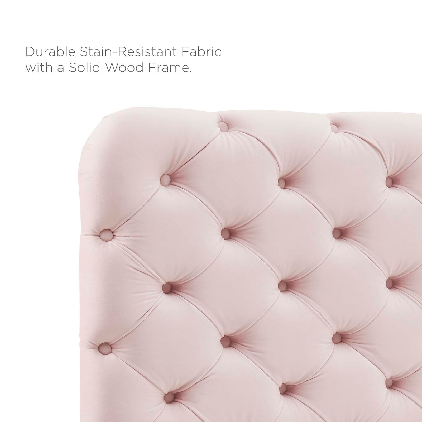 Modway Headboards - Lizzy Tufted Full/Queen Performance Velvet Headboard Pink