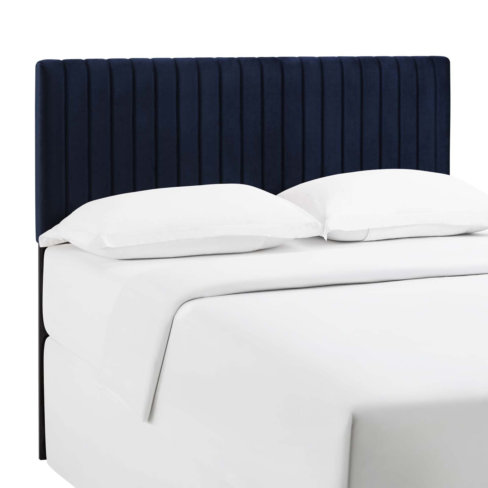 Modway Headboards - Keira Full / Queen Performance Velvet Headboard Midnight Blue