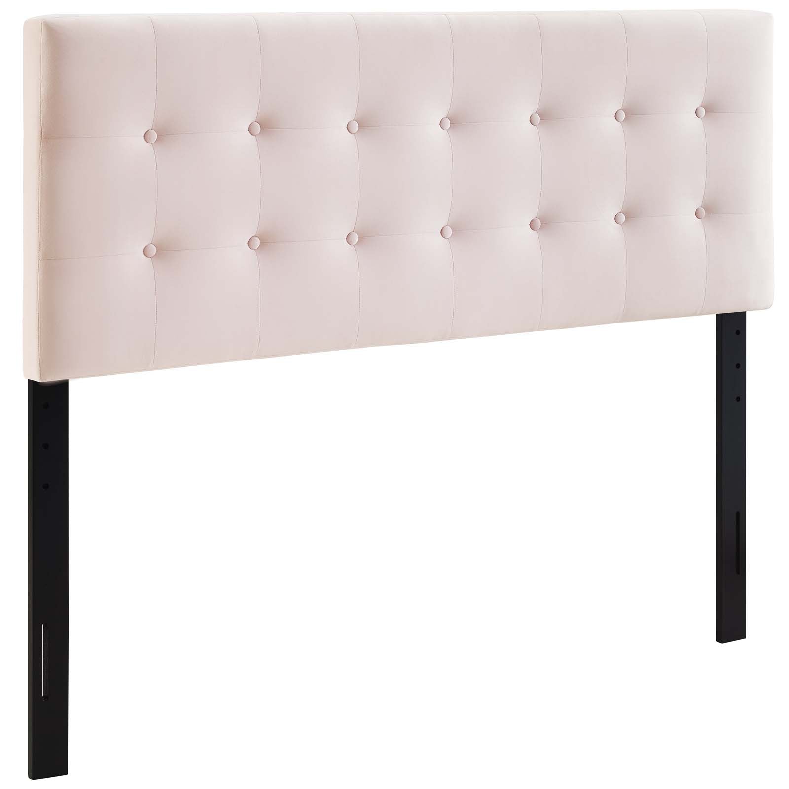 Modway Headboards - Emily Queen Biscuit Tufted Performance Velvet Headboard Pink