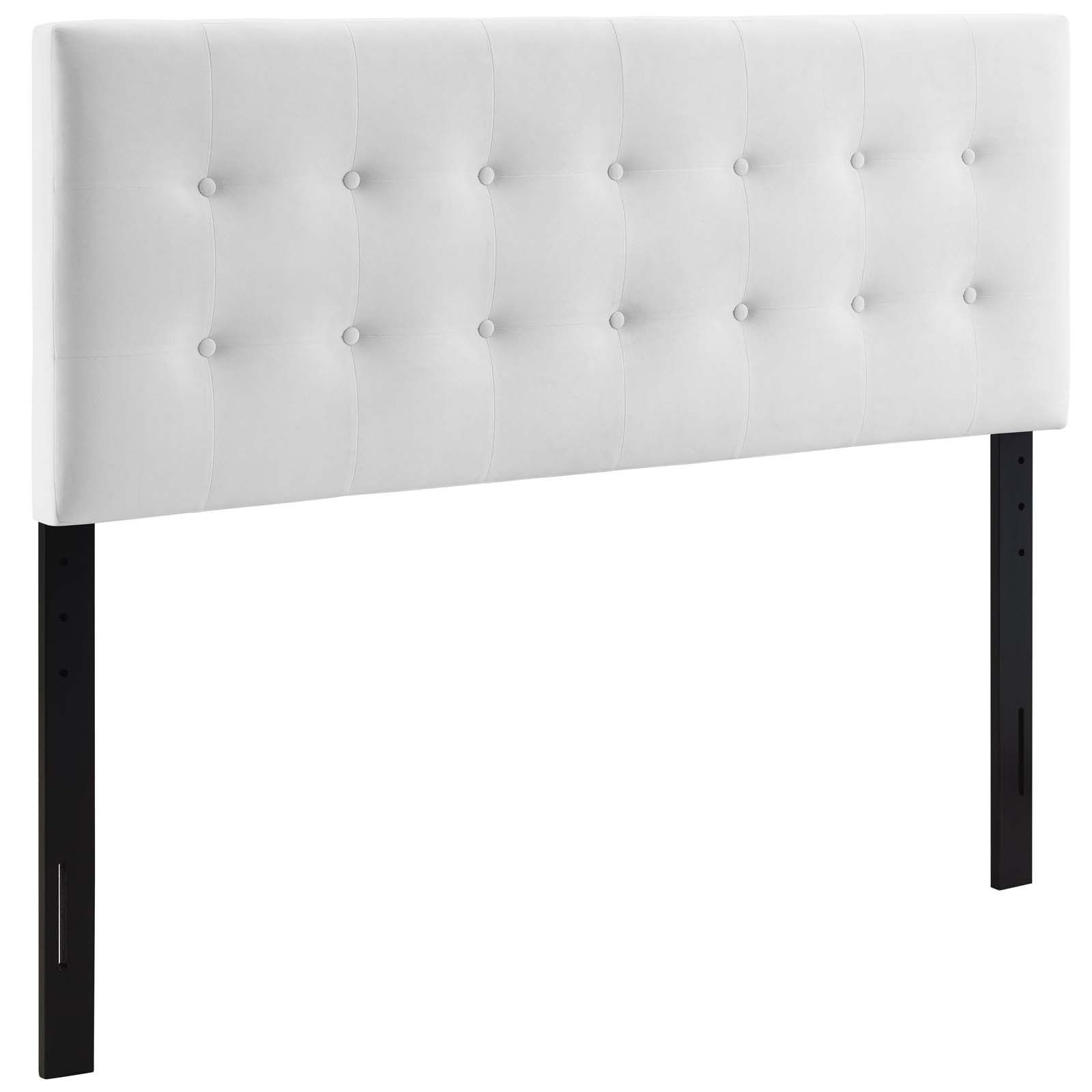 Modway Headboards - Emily King Biscuit Tufted Performance Velvet Headboard White