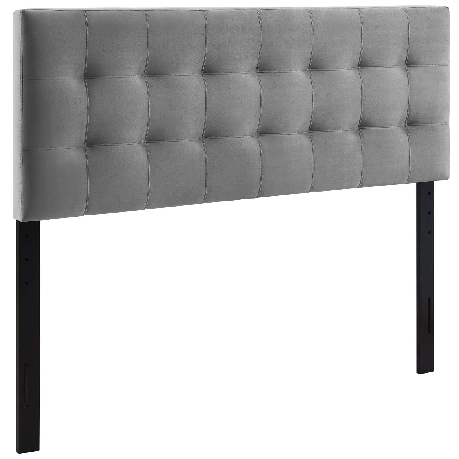 Modway Headboards - Lily Biscuit Tufted Full Performance Velvet Headboard Gray