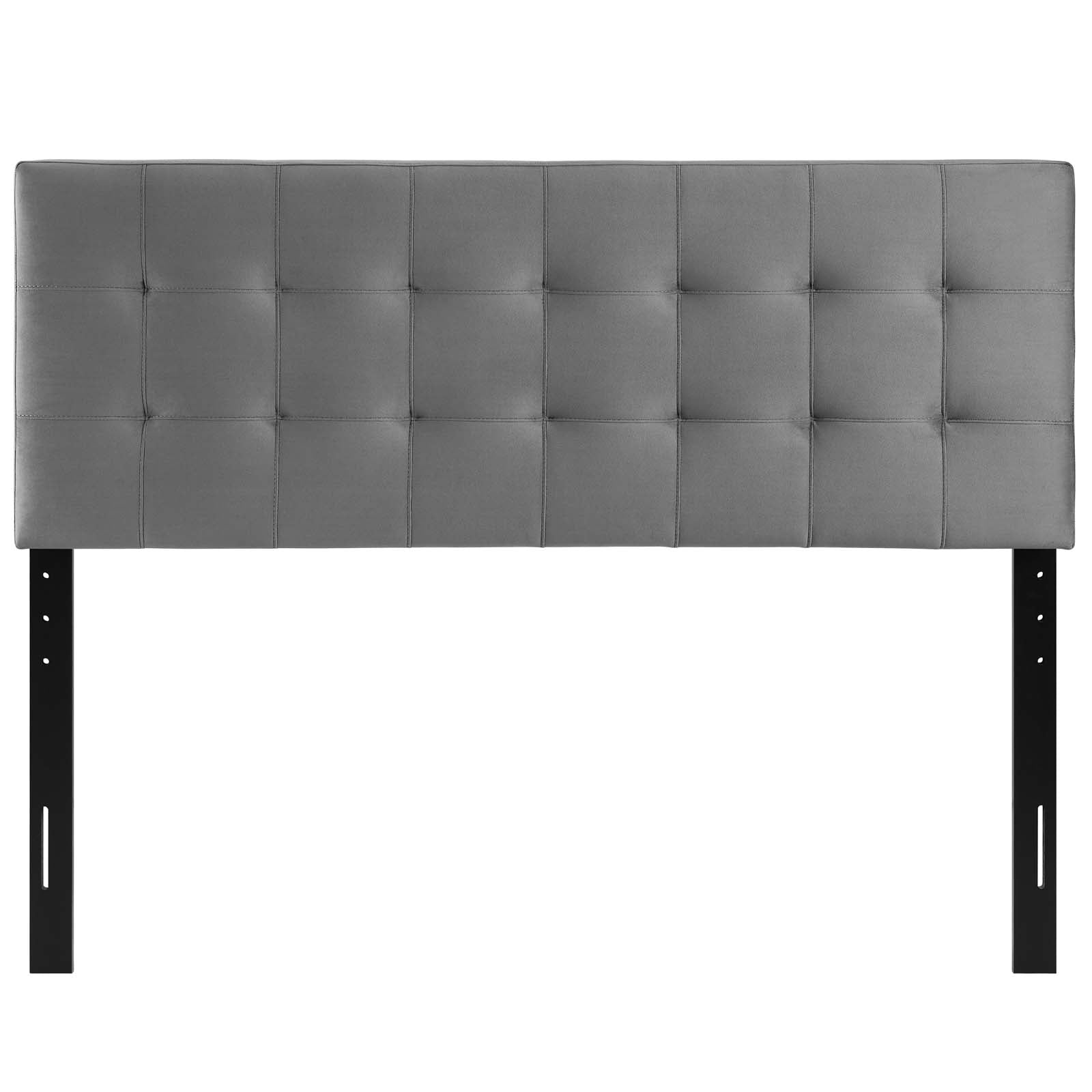 Modway Headboards - Lily Biscuit Tufted Full Performance Velvet Headboard Gray