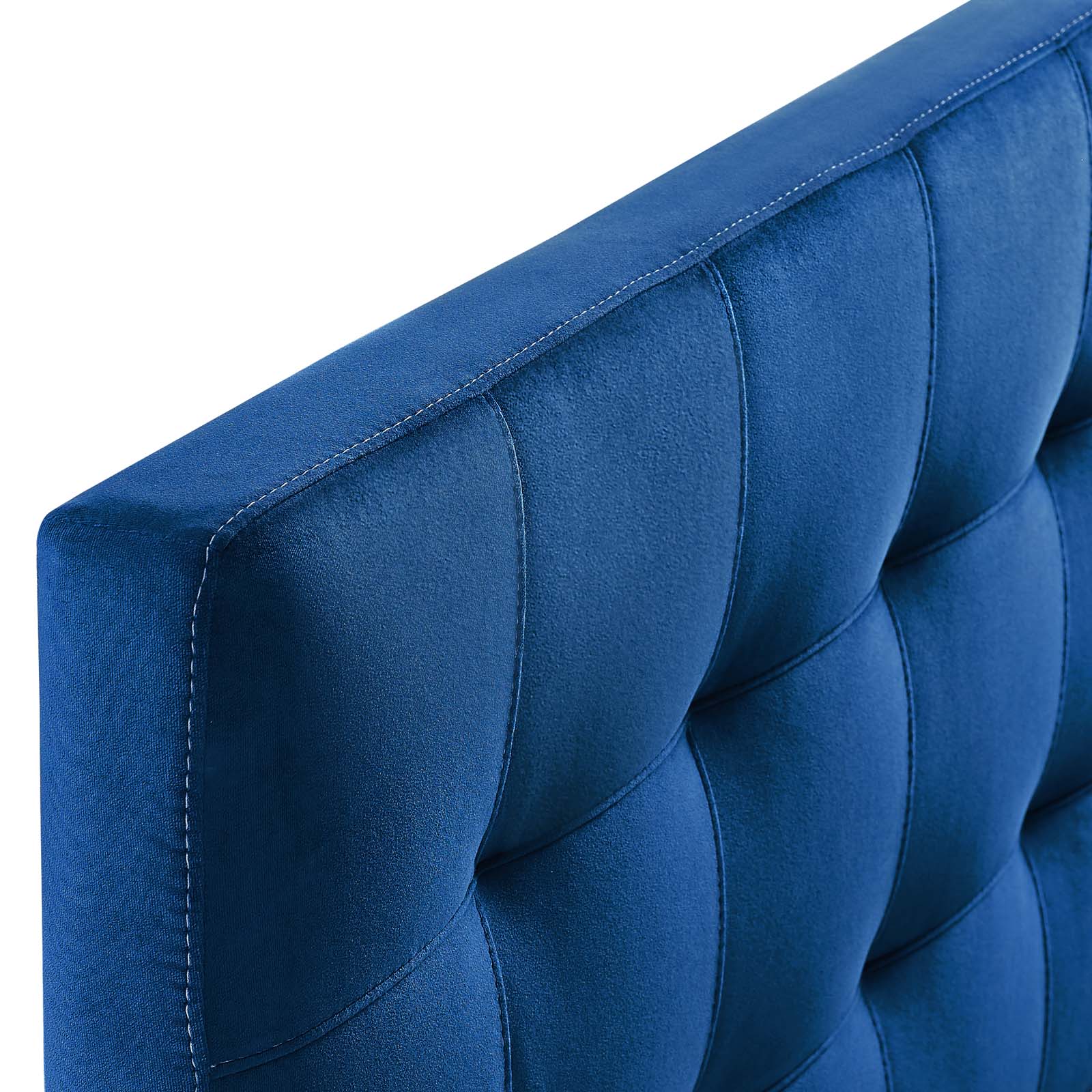 Modway Headboards - Lily Queen Biscuit Tufted Performance Velvet Headboard Navy