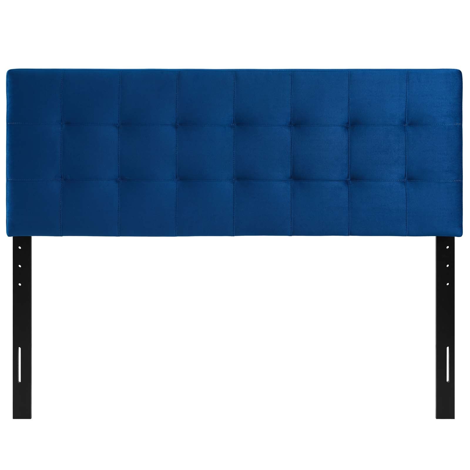 Modway Headboards - Lily Queen Biscuit Tufted Performance Velvet Headboard Navy