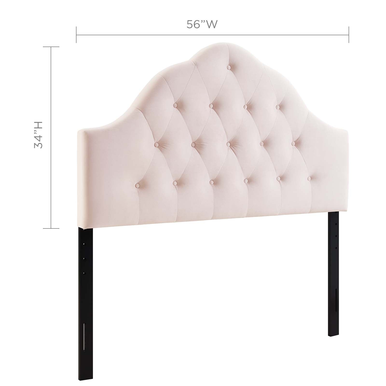 Modway Headboards - Sovereign Full Diamond Tufted Performance Velvet Headboard Pink