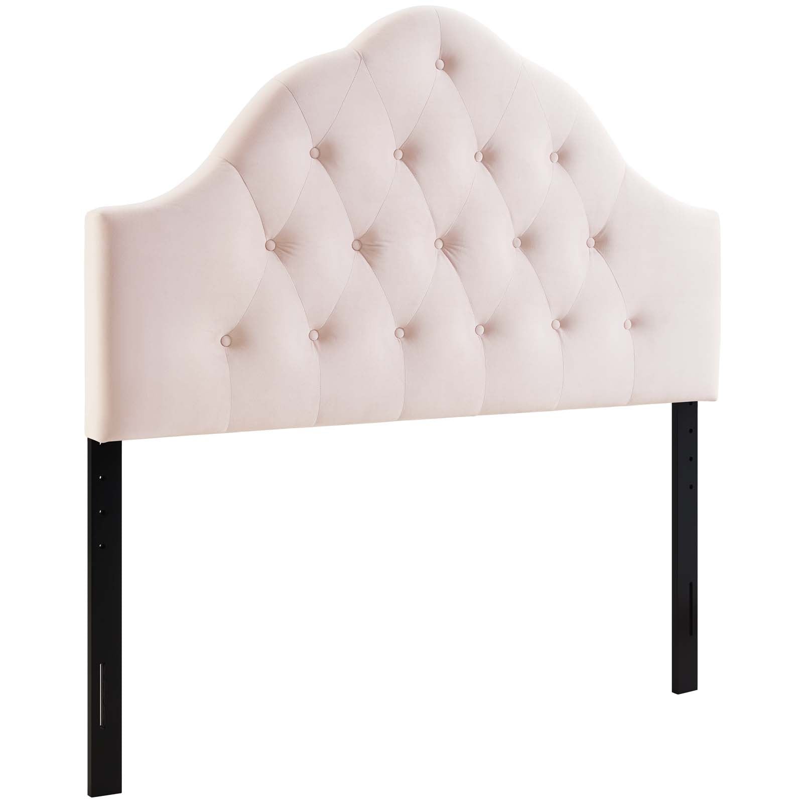 Modway Headboards - Sovereign Queen Diamond Tufted Performance Velvet Headboard Pink