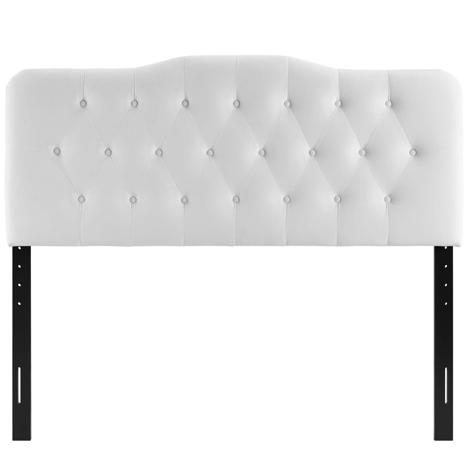 Modway Headboards - Annabel King Diamond Tufted Performance Velvet Headboard White