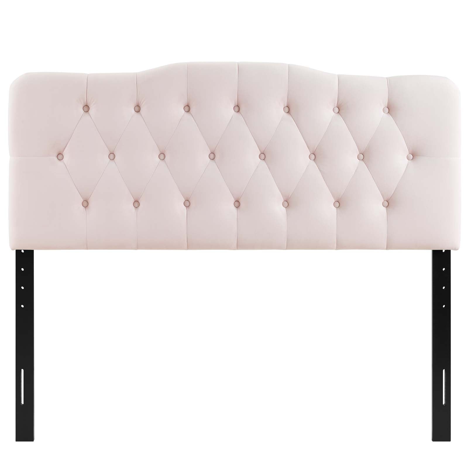 Modway Headboards - Annabel Queen Diamond Tufted Performance Velvet Headboard Pink