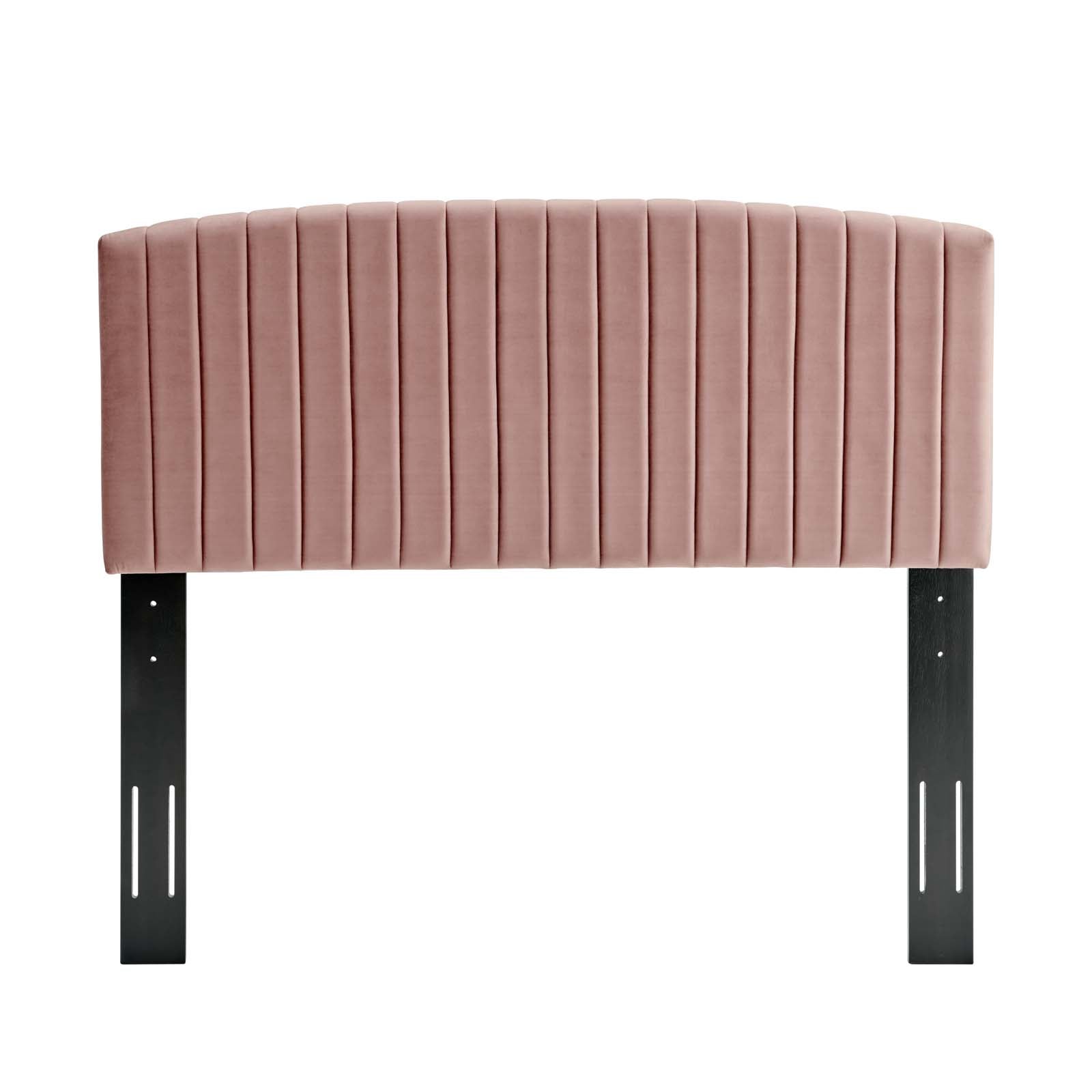 Modway Headboards - Rebecca Performance Velvet Full / Queen Headboard Dusty Rose