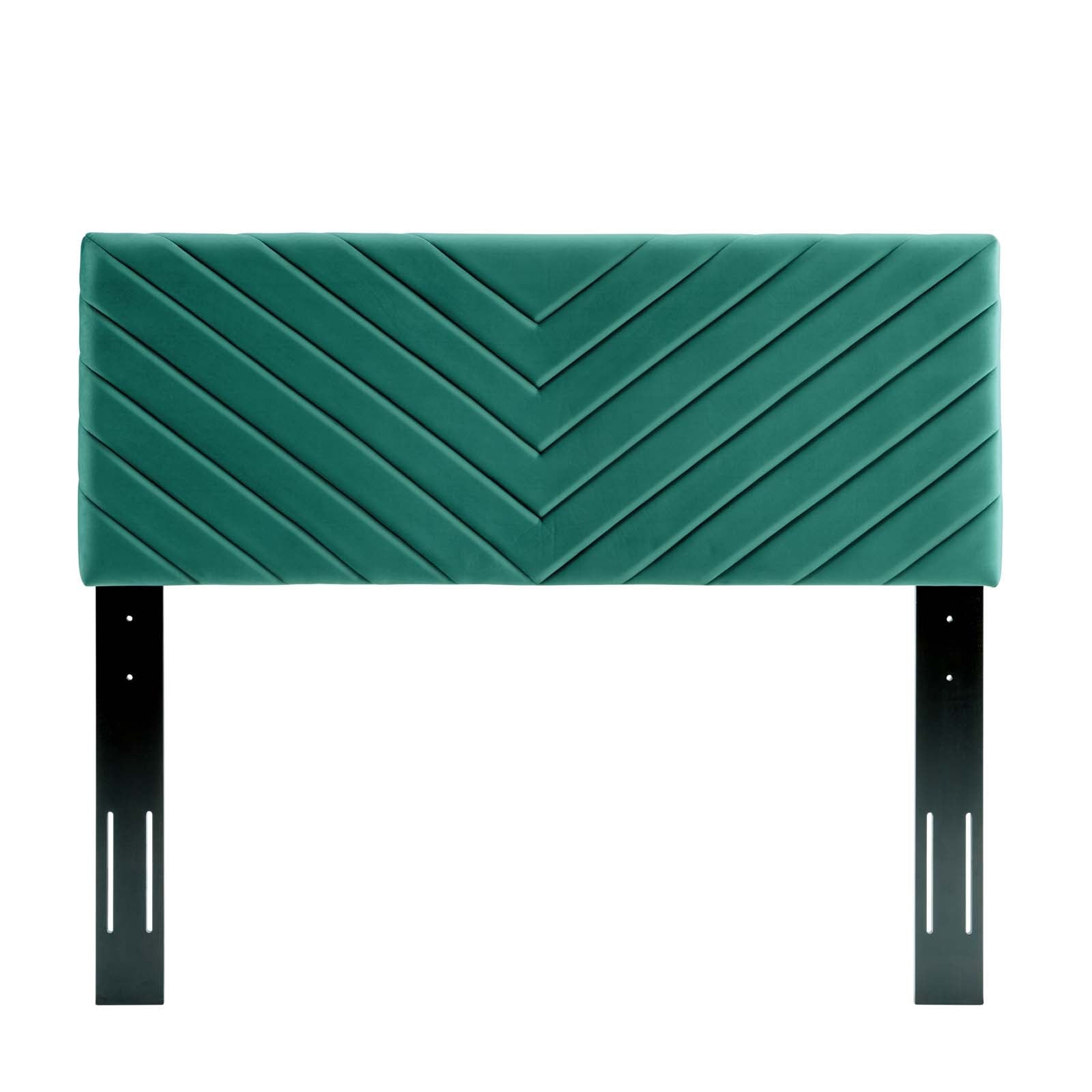 Modway Headboards - Alyson Angular Channel Tufted King / California King Headboard Teal