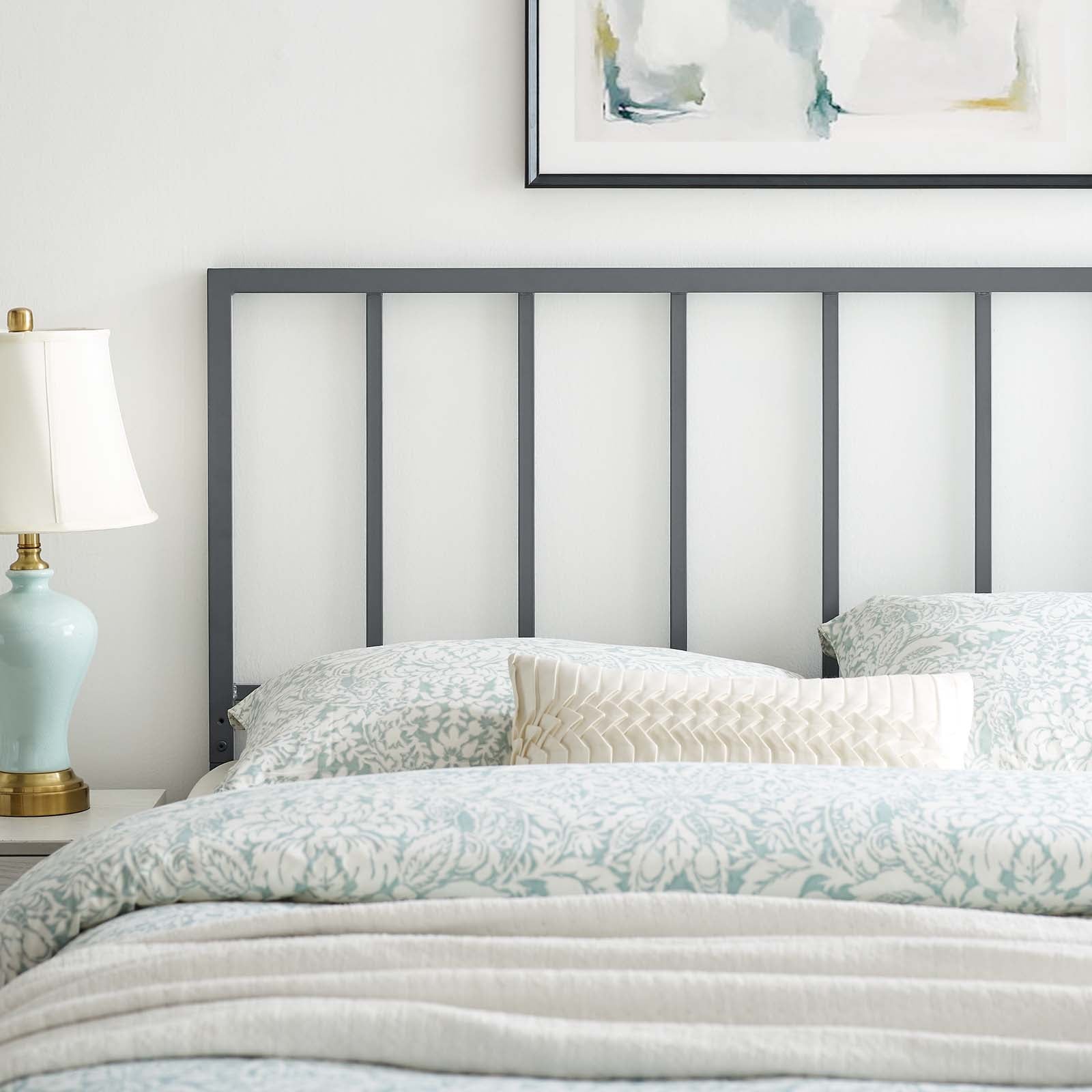 Modway Headboards - Tatum Full Metal Headboard Gray