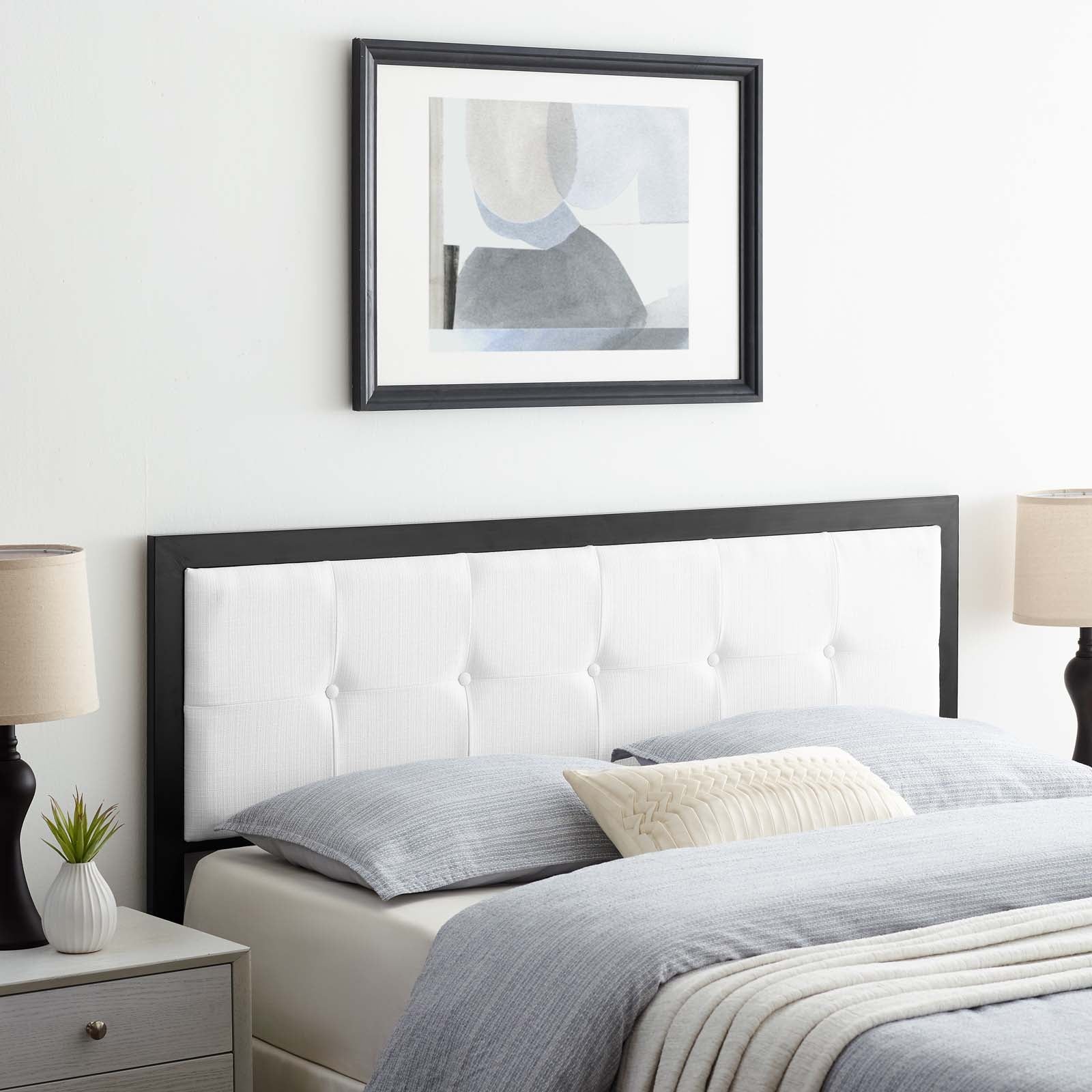 Modway Headboards - Teagan Tufted Twin Headboard Black White