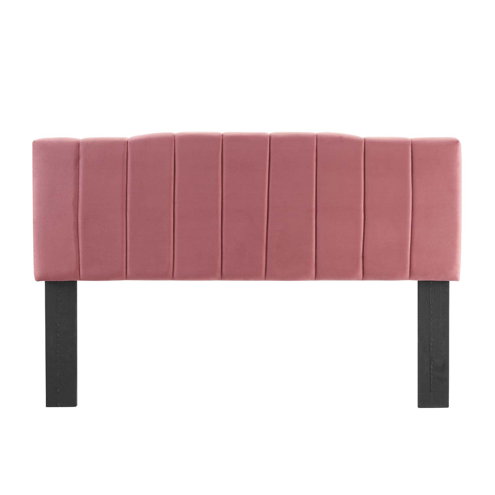 Modway Headboards - Camilla Channel Tufted Full/Queen Headboard Dusty Rose