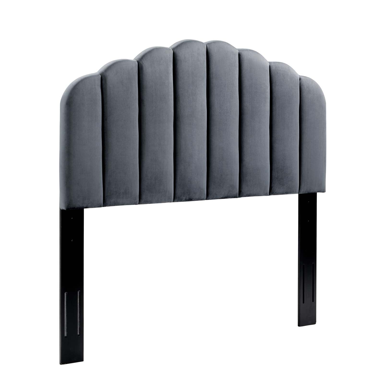 Modway Headboards - Veronique Full/Queen Performance Velvet Headboard Charcoal