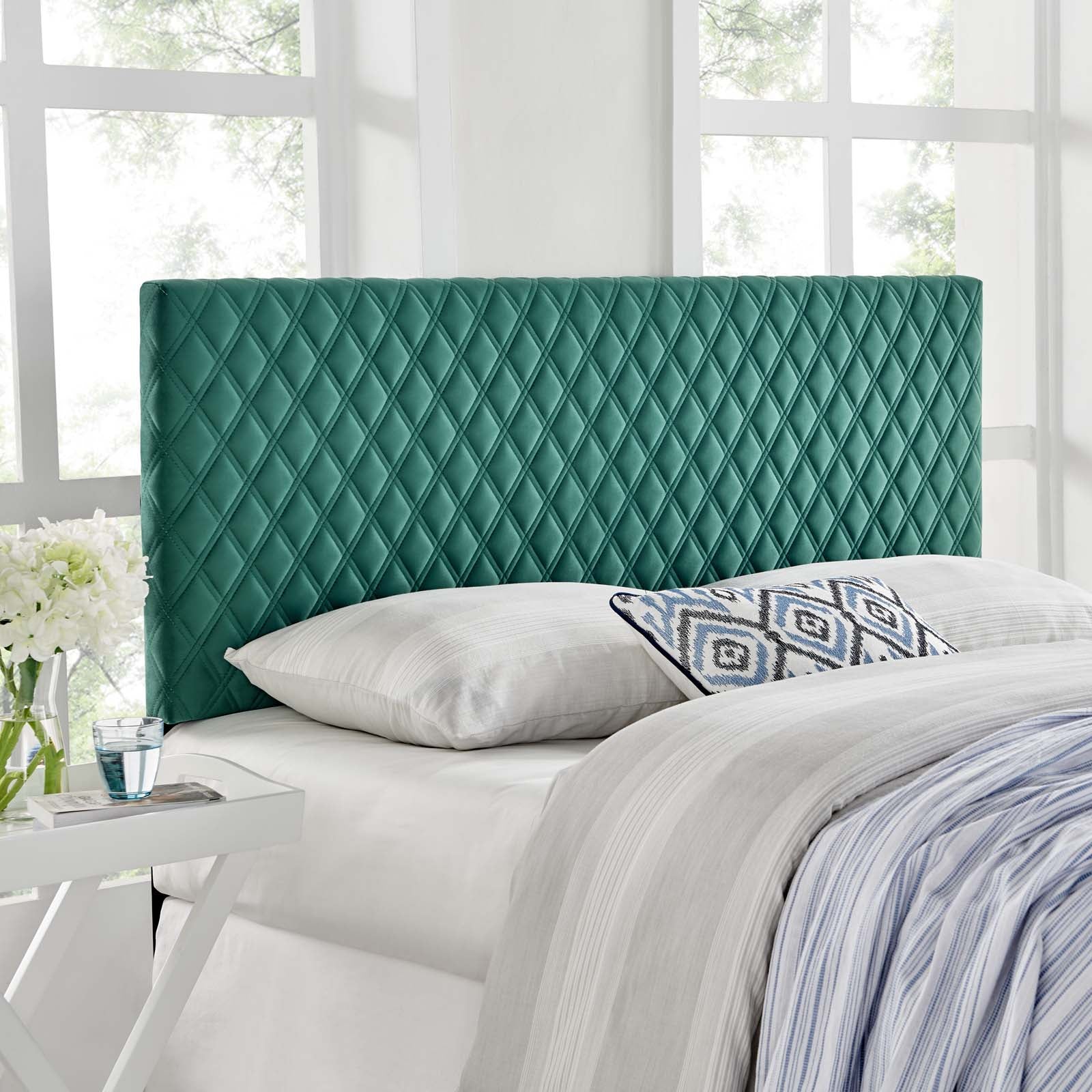 Modway Headboards - Angela Full/Queen Performance Velvet Headboard Teal