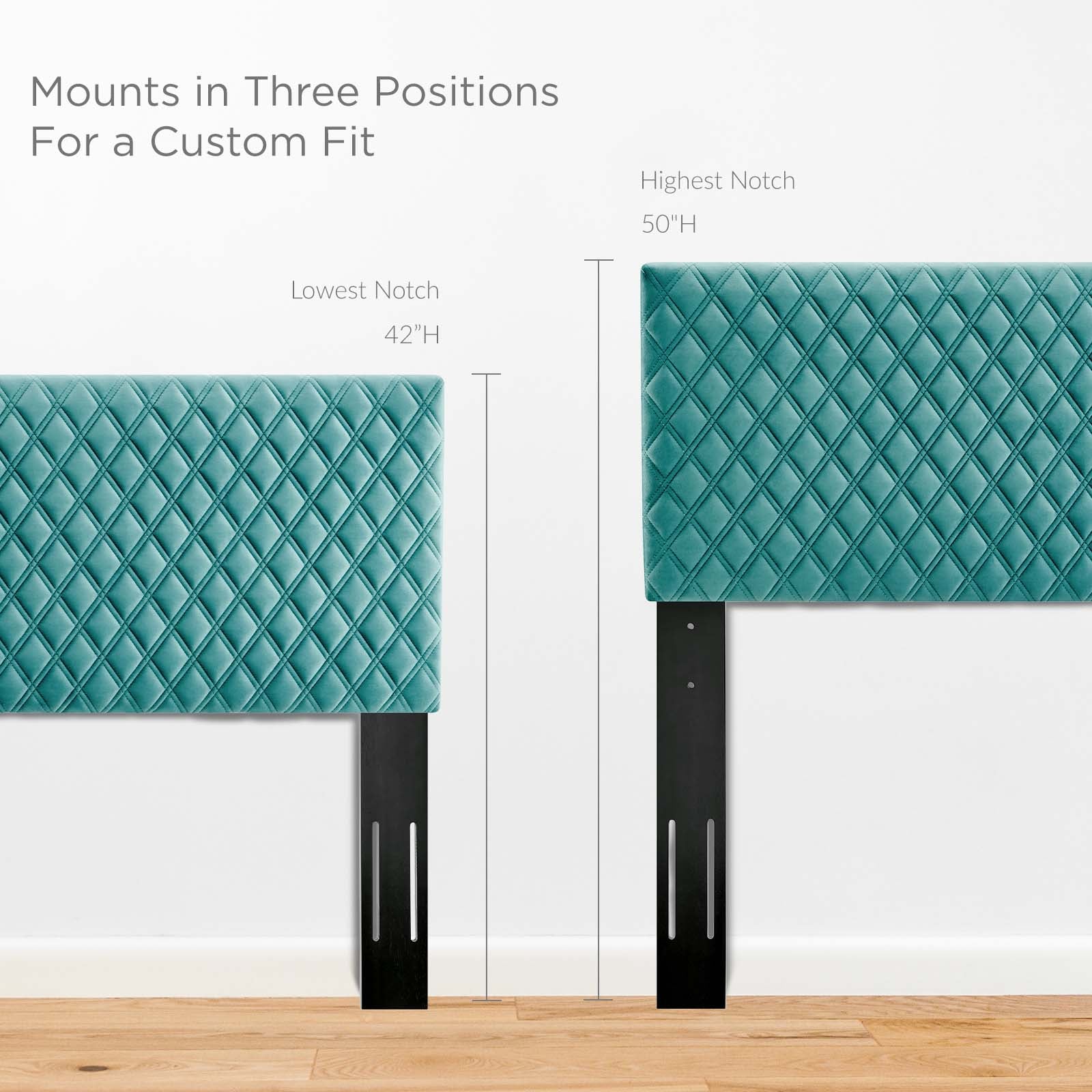 Modway Headboards - Angela Full/Queen Performance Velvet Headboard Teal